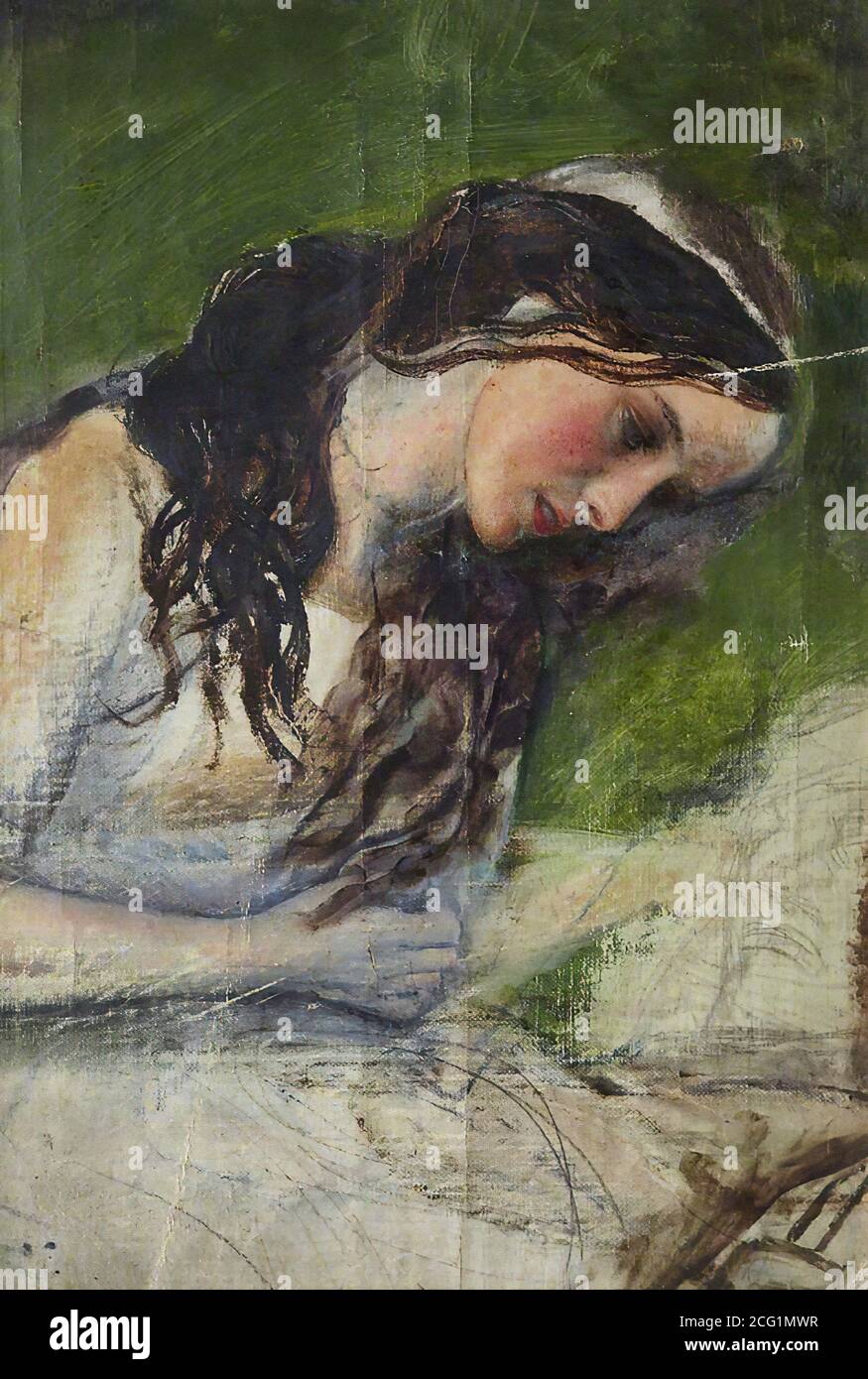 Hughes Arthur La Belle Dame Sans Merci 1 (Study of a Head) British School 19th Century