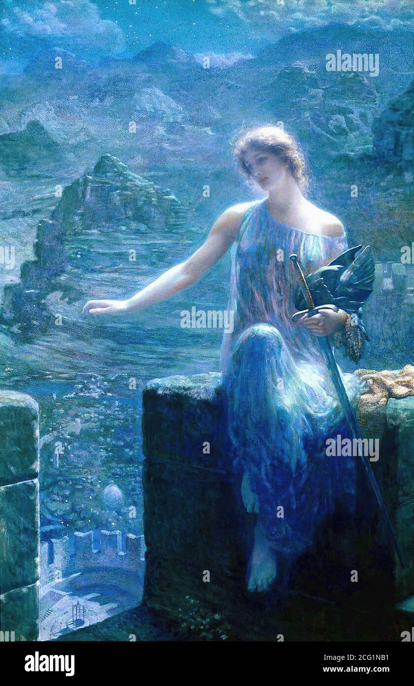 Hughes Edward Robert the Valkyrie's Vigil British School 19th