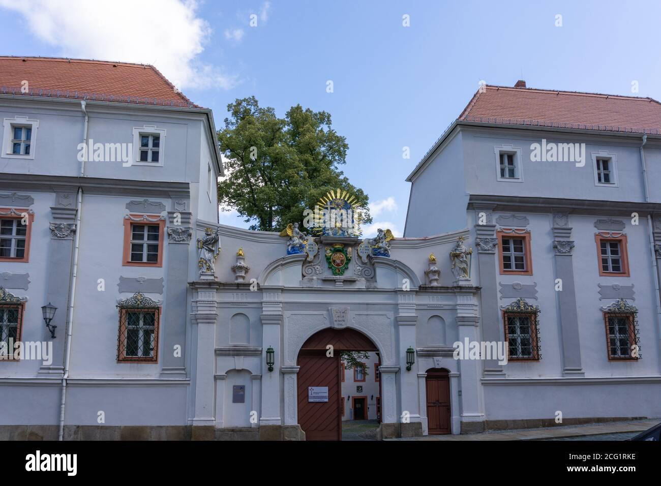Bautzen, Saxony / Germany - 7 September 2020: view of the historic catehdral chapter building in Bautzen Stock Photo