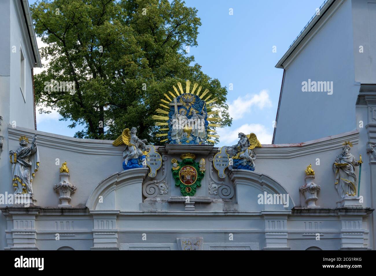 Bautzen, Saxony / Germany - 7 September 2020: view of the historic catehdral chapter gate in Bautzen Stock Photo