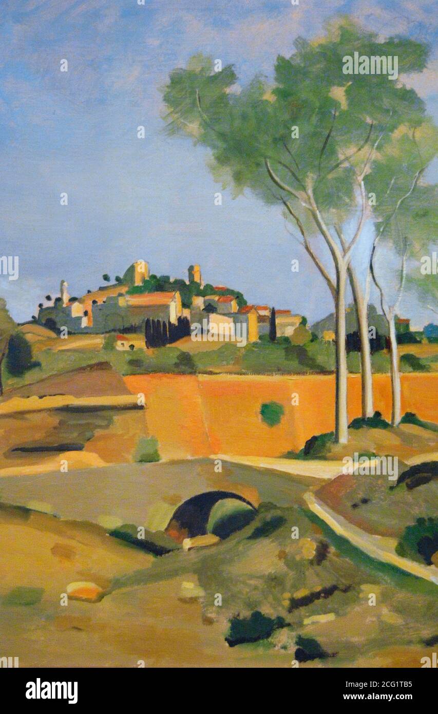 André Derain (1880-1954). Pintor francés. Paisaje del Midi, h. 1932. Oleo sobre lienzo (65 x 54 cm). Museo de La Orangerie. París. Francia. Stock Photo