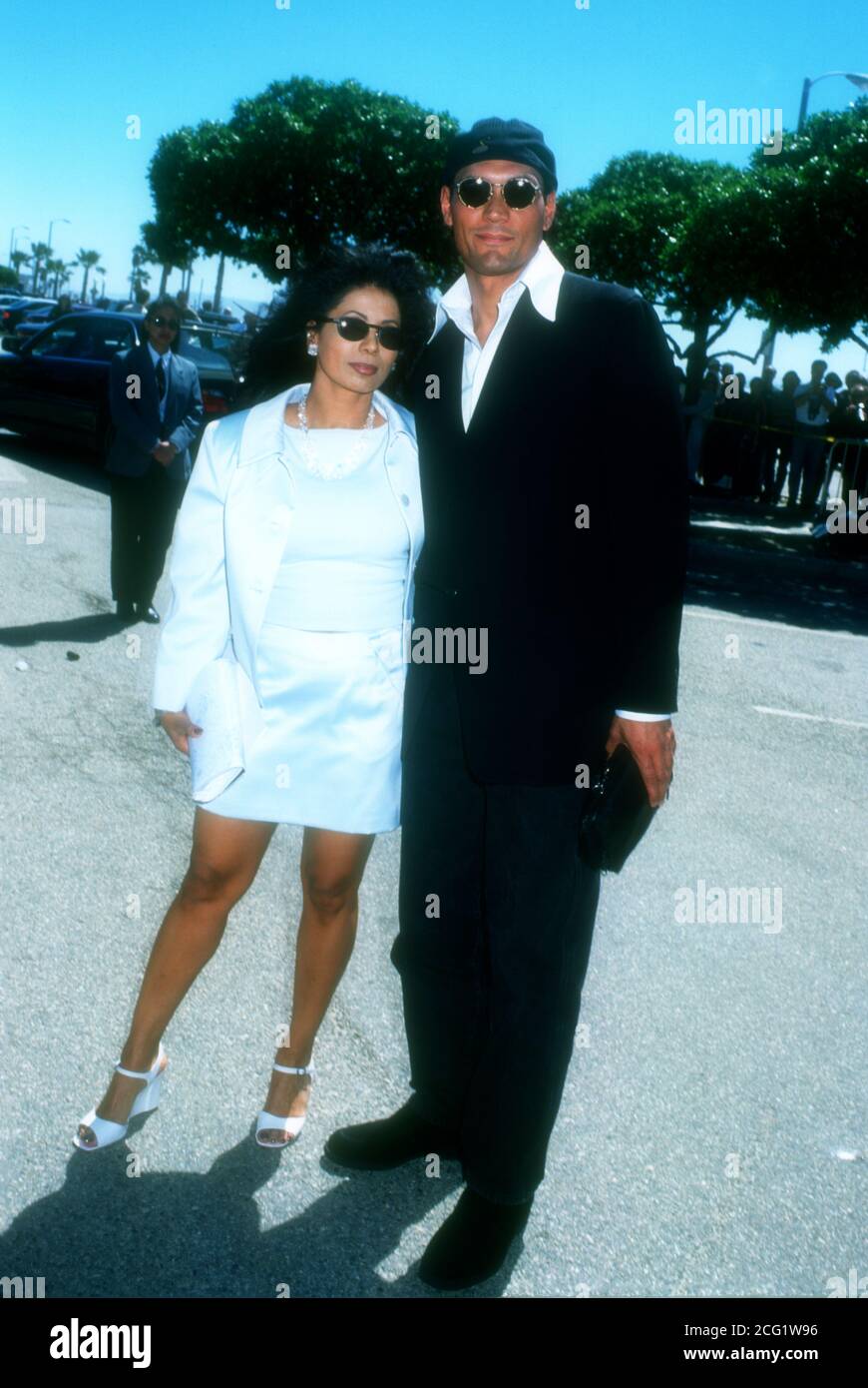 Santa Monica, California, USA 23rd March 1996 Actor Jimmy Smits and Wanda De Jesus attend the 11th Annual IFP/West Independent Spirit Awards on March 23, 1996 at Santa Monica Beach in Santa Monica, California, USA. Photo by Barry King/Alamy Stock Photo Stock Photo