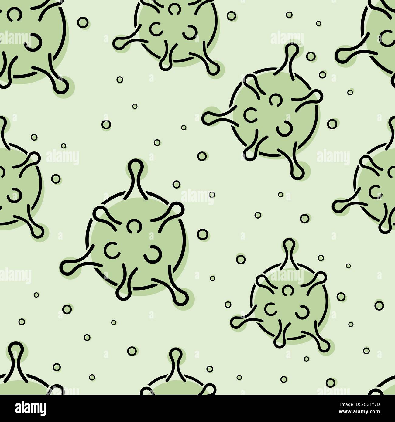 Coronavirus seamless texture Stock Vector