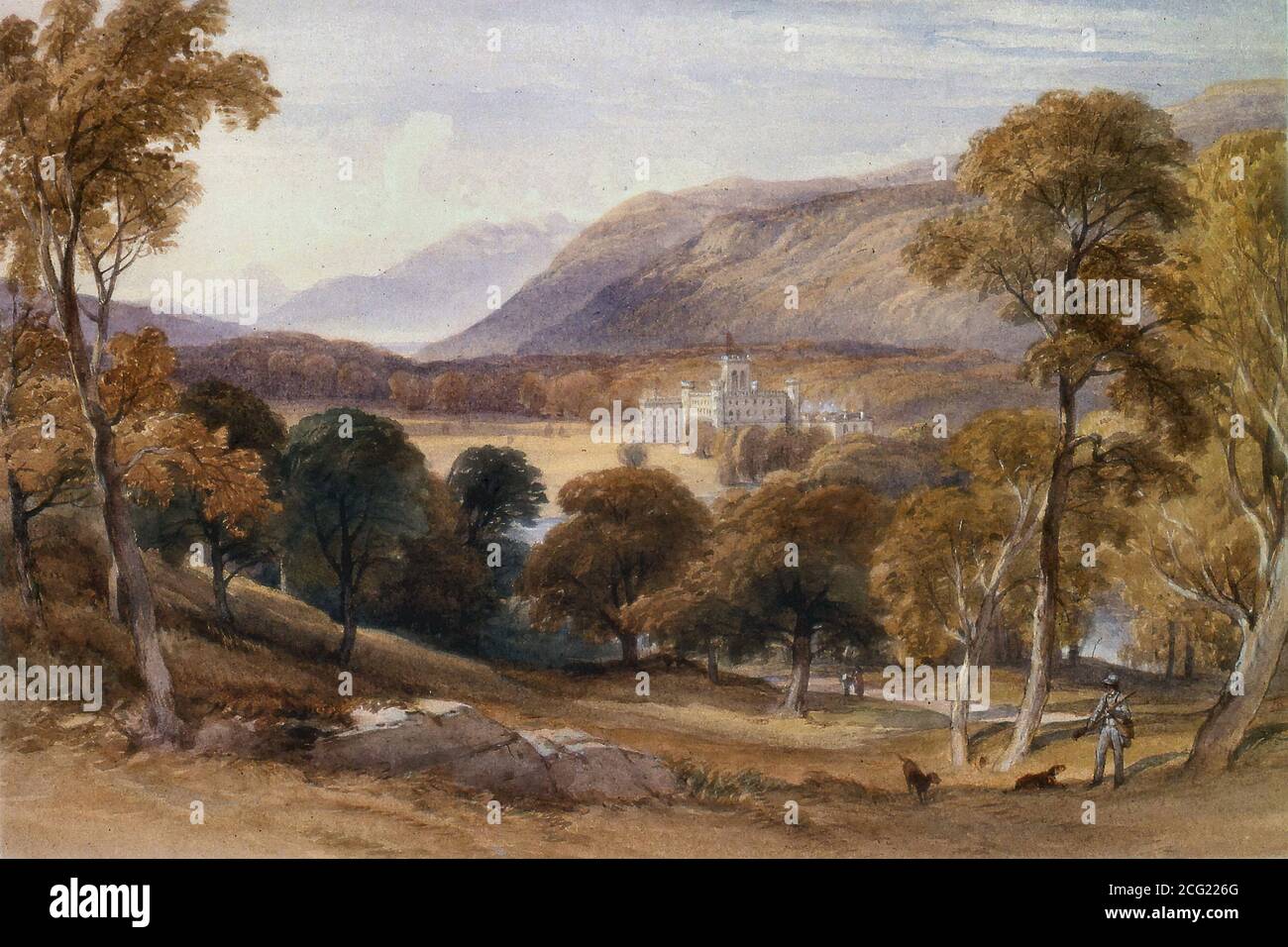 Leitch William Leighton Taymouth Castle Distant View British School