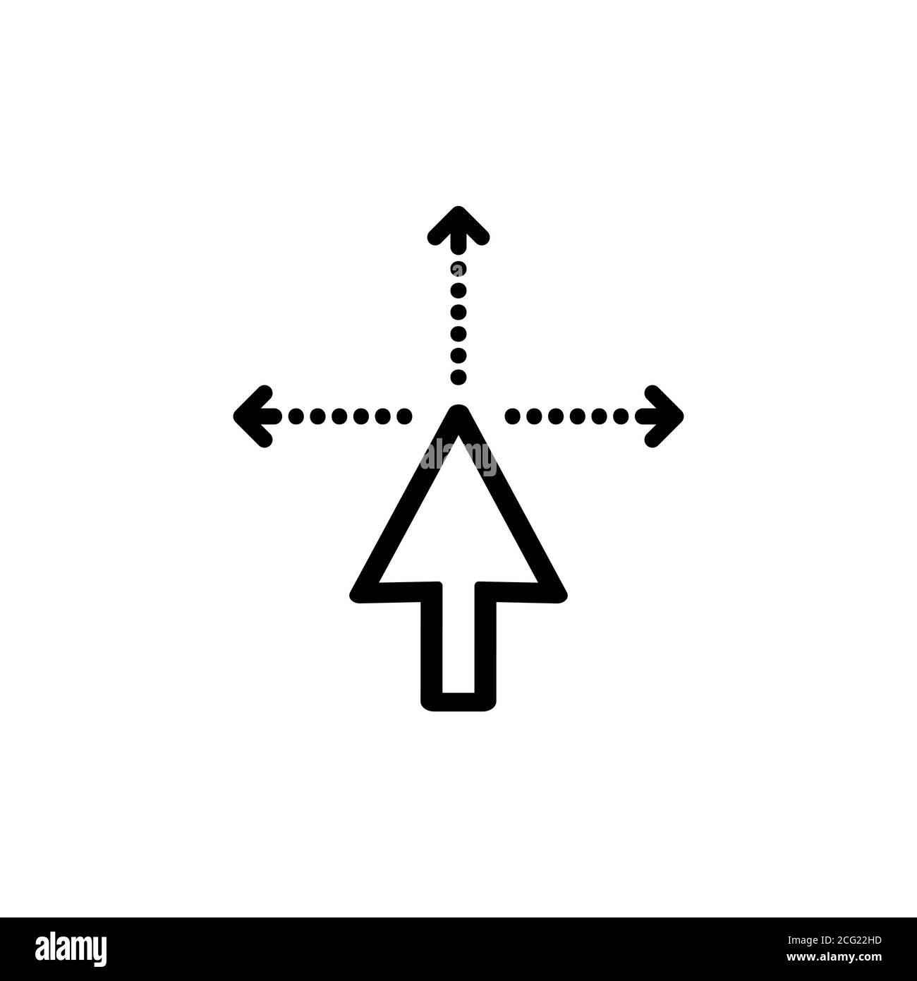 Arrow cursor icon hi-res stock photography and images - Alamy