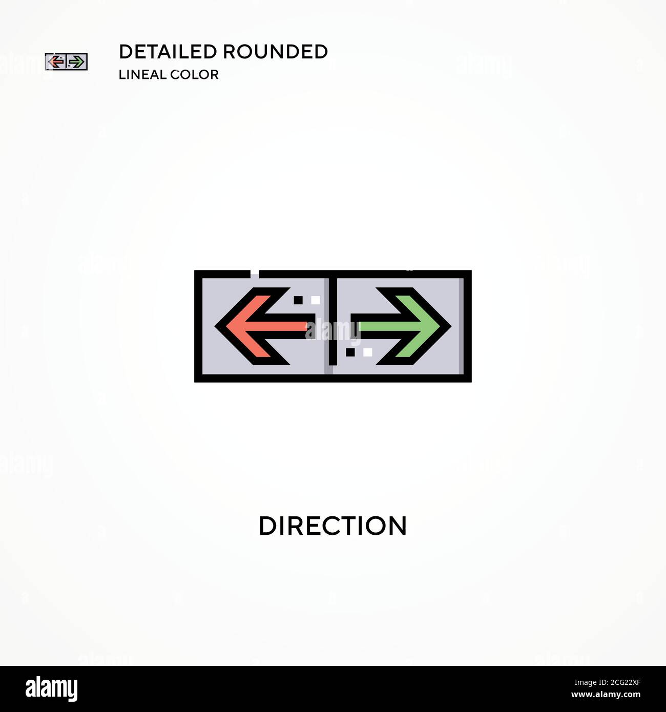 Direction vector icon. Modern vector illustration concepts. Easy to ...
