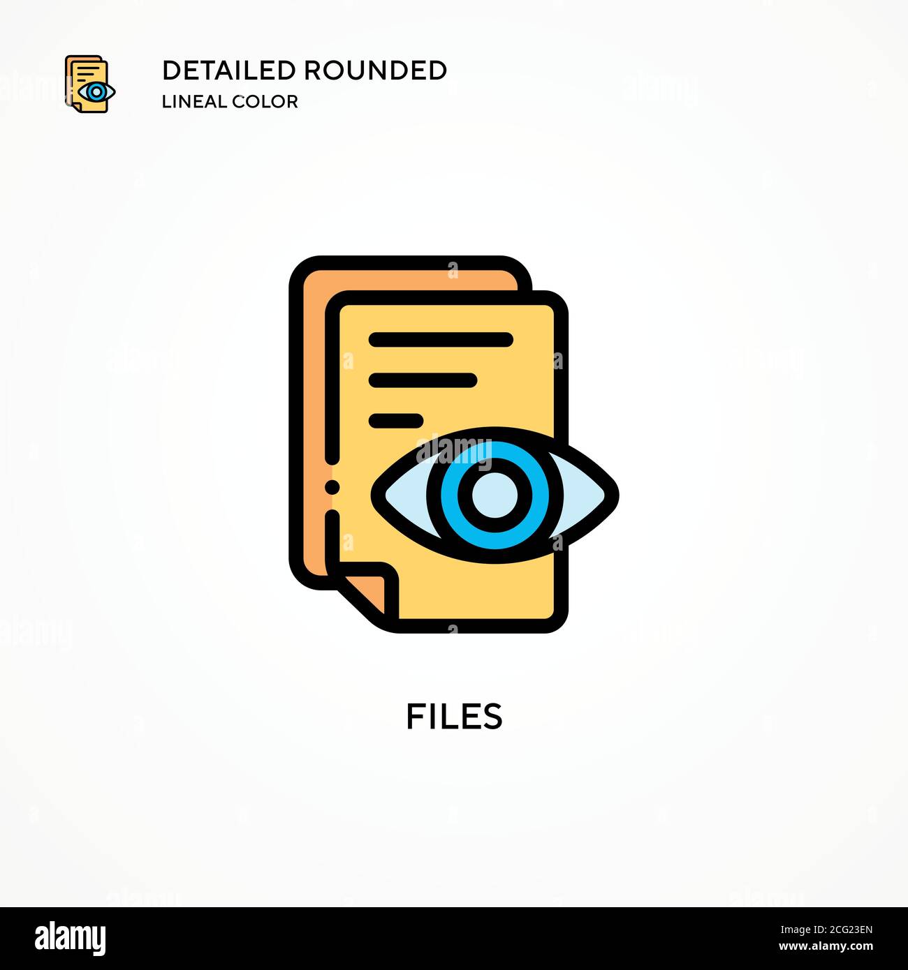 Files vector icon. Modern vector illustration concepts. Easy to edit ...
