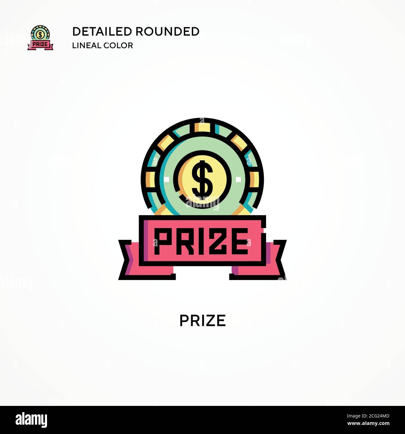Prize vector icon. Modern vector illustration concepts. Easy to edit ...