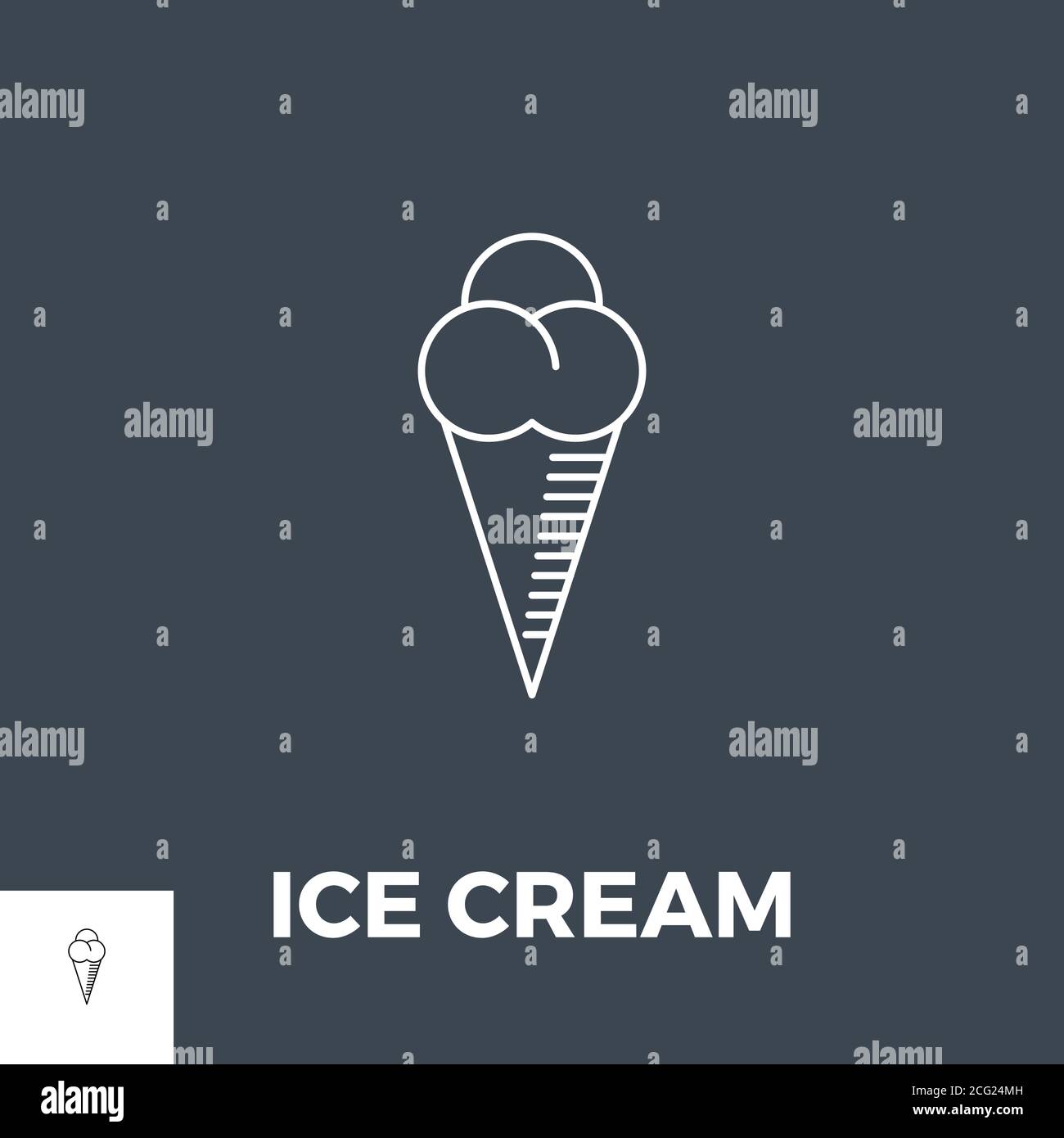 Ice Cream Icon Vector Stock Vector Image & Art - Alamy