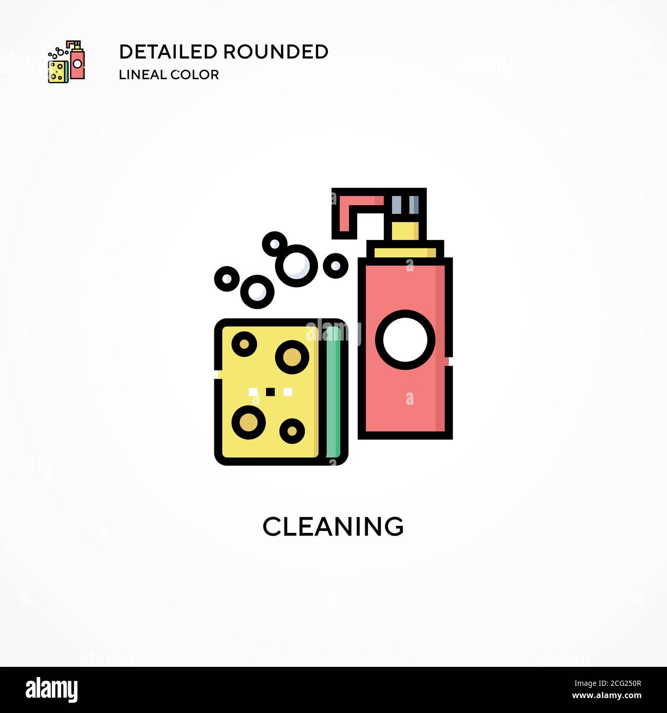 Housekeeping cleaning concepts hand glove Stock Vector Images - Alamy