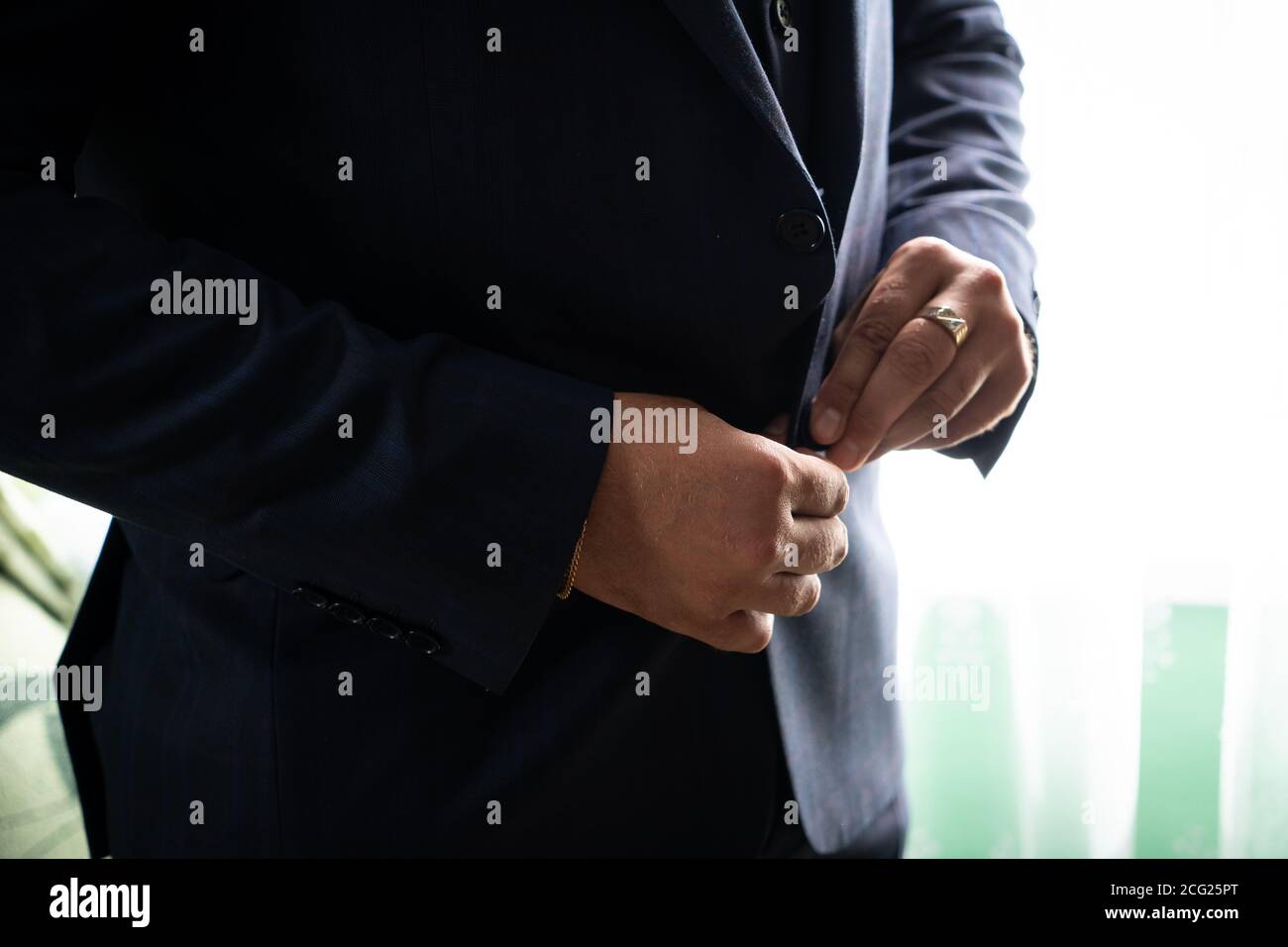 Accessories for men for wedding, groom in costume, belt, bow tie ...