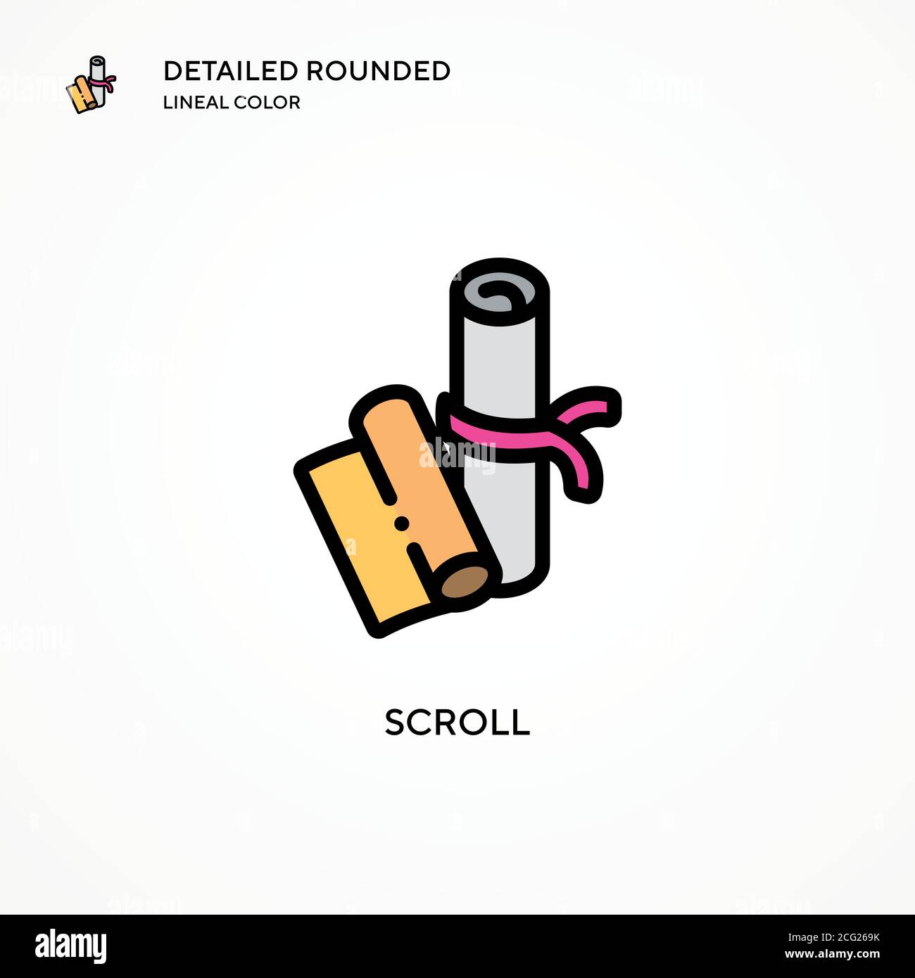 Scroll vector icon. Modern vector illustration concepts. Easy to edit ...