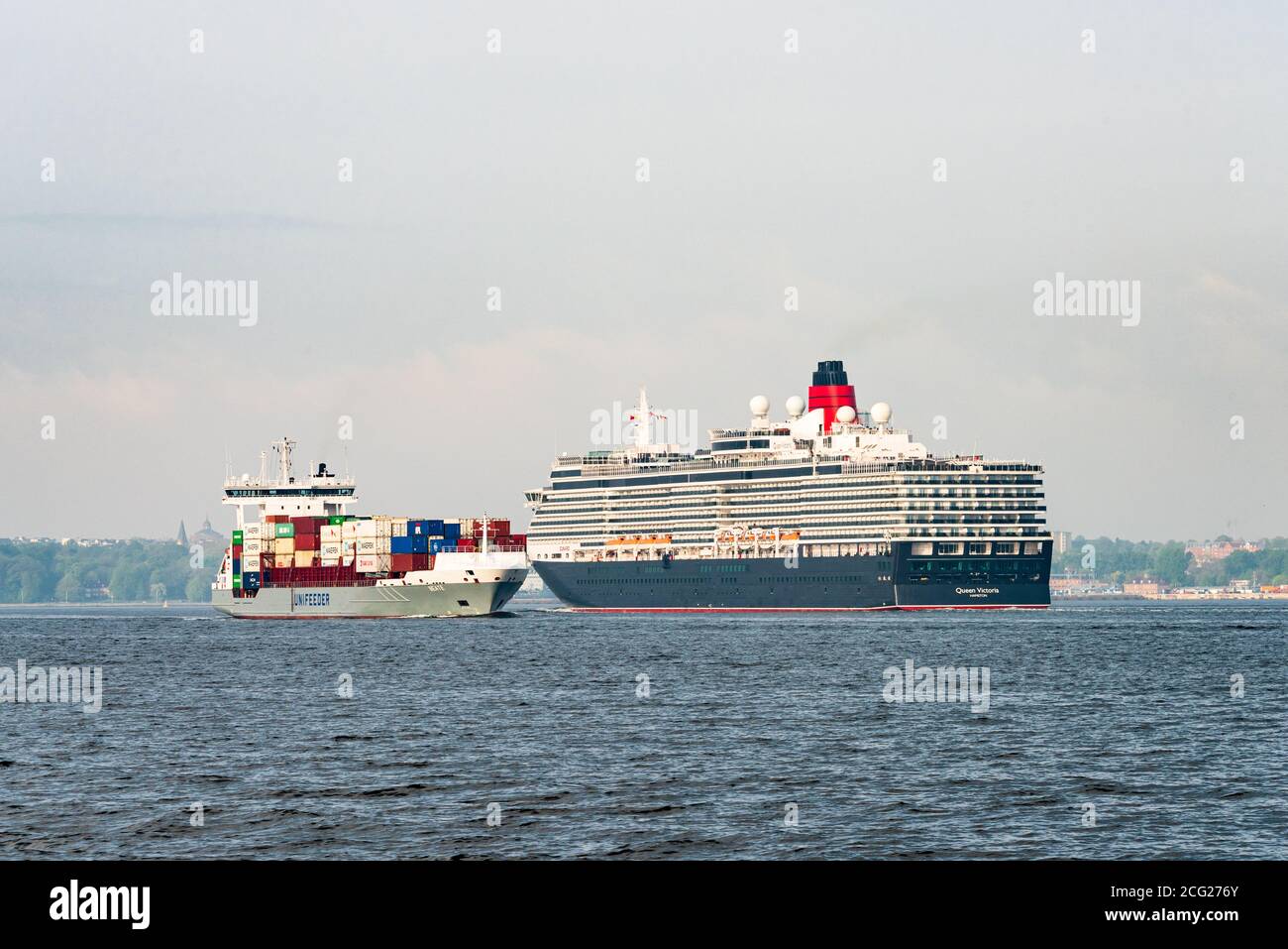 Der Luxusliner der Cunard Line die Queen Victoria, in der Kieler ...