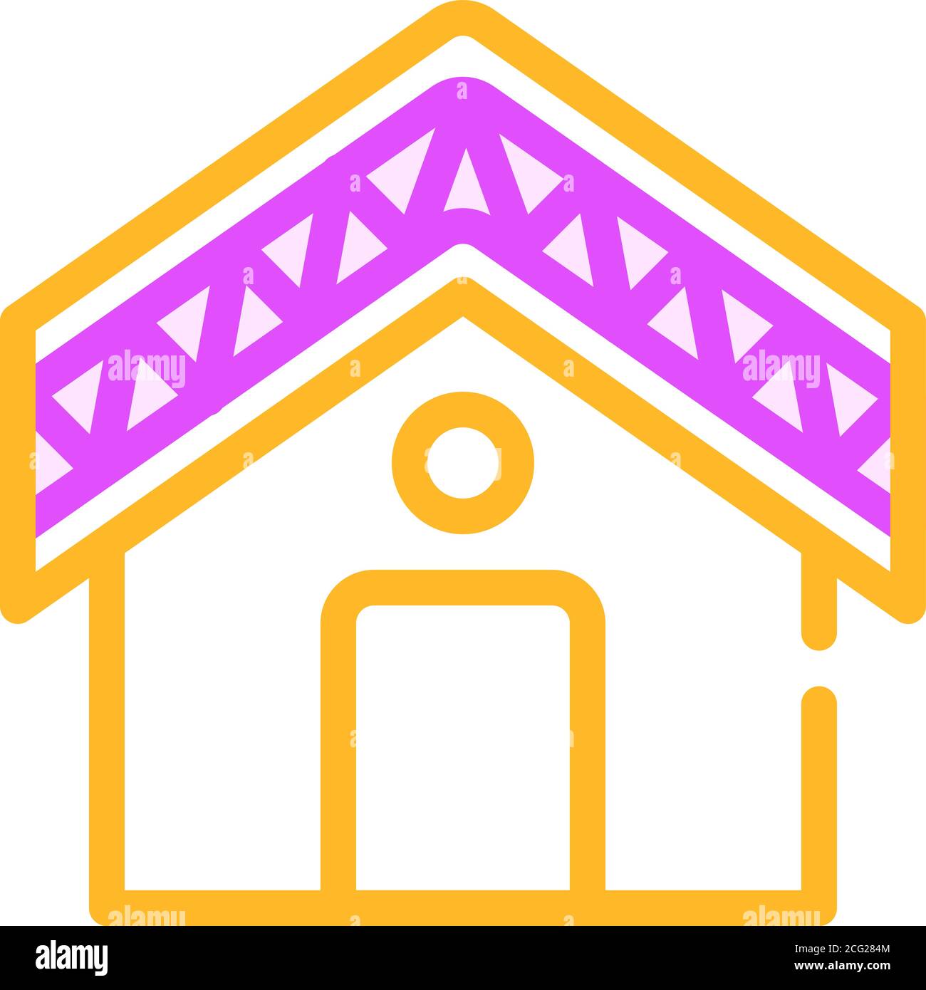 building roof waterproof color icon vector illustration Stock Vector ...