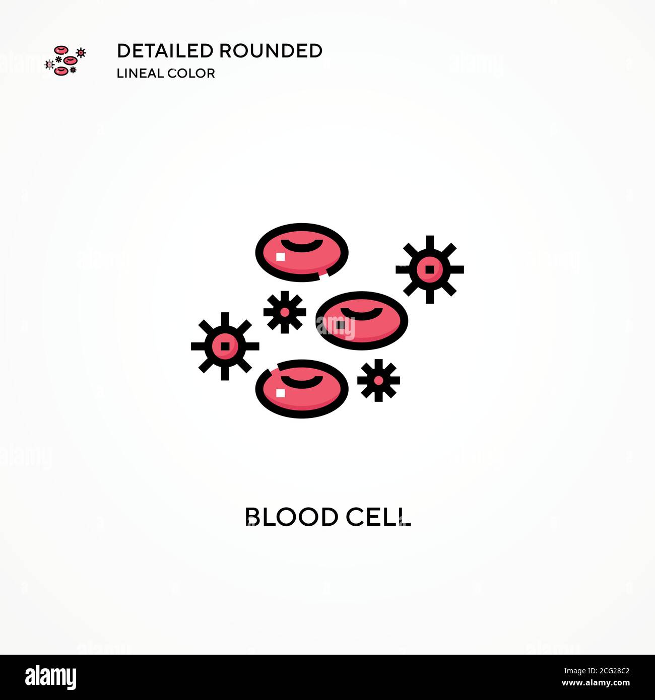 Blood Cell Vector Icon Modern Vector Illustration Concepts Easy To Edit And Customize Stock Vector Image Art Alamy
