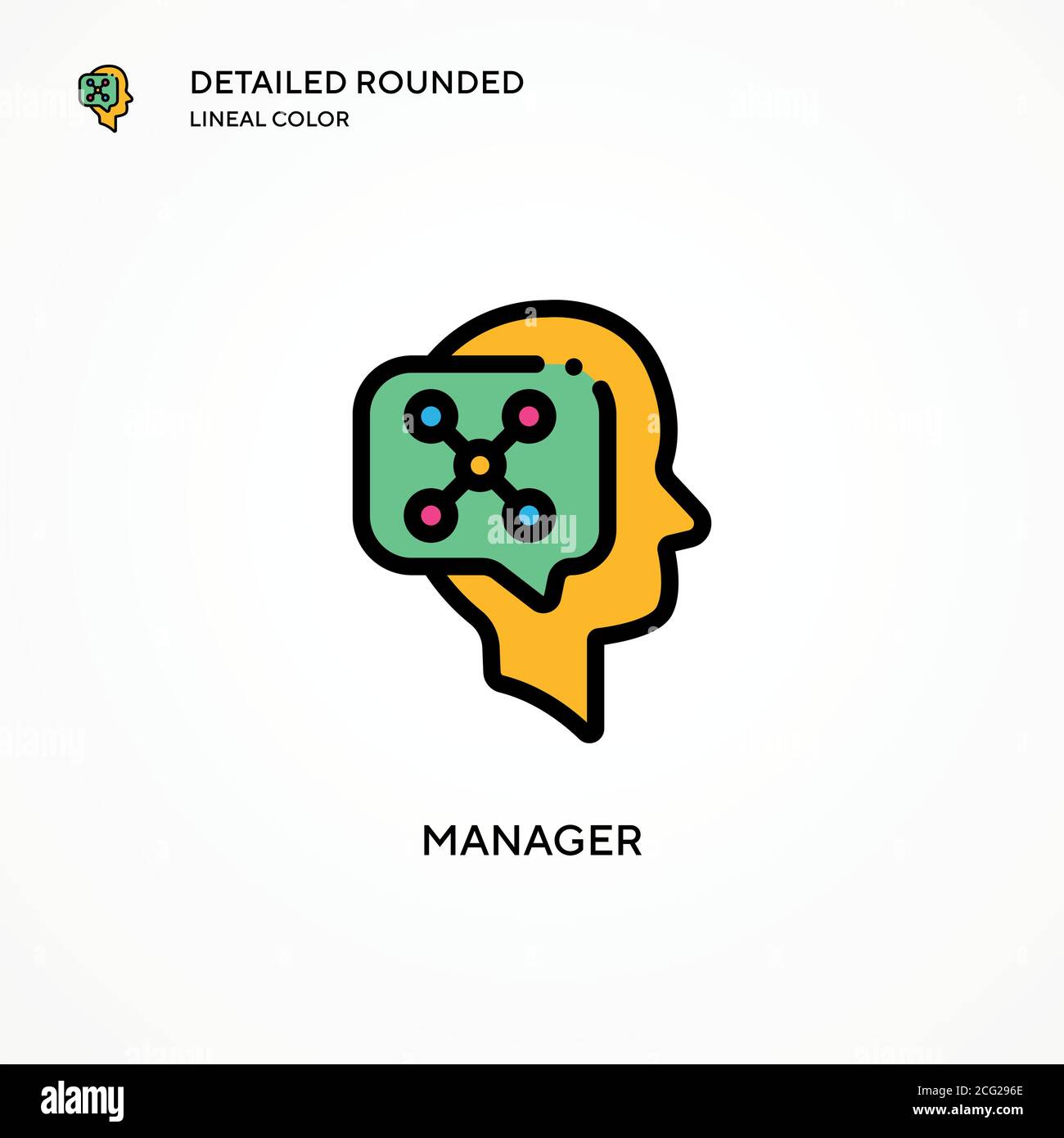 Manager vector icon. Modern vector illustration concepts. Easy to edit ...