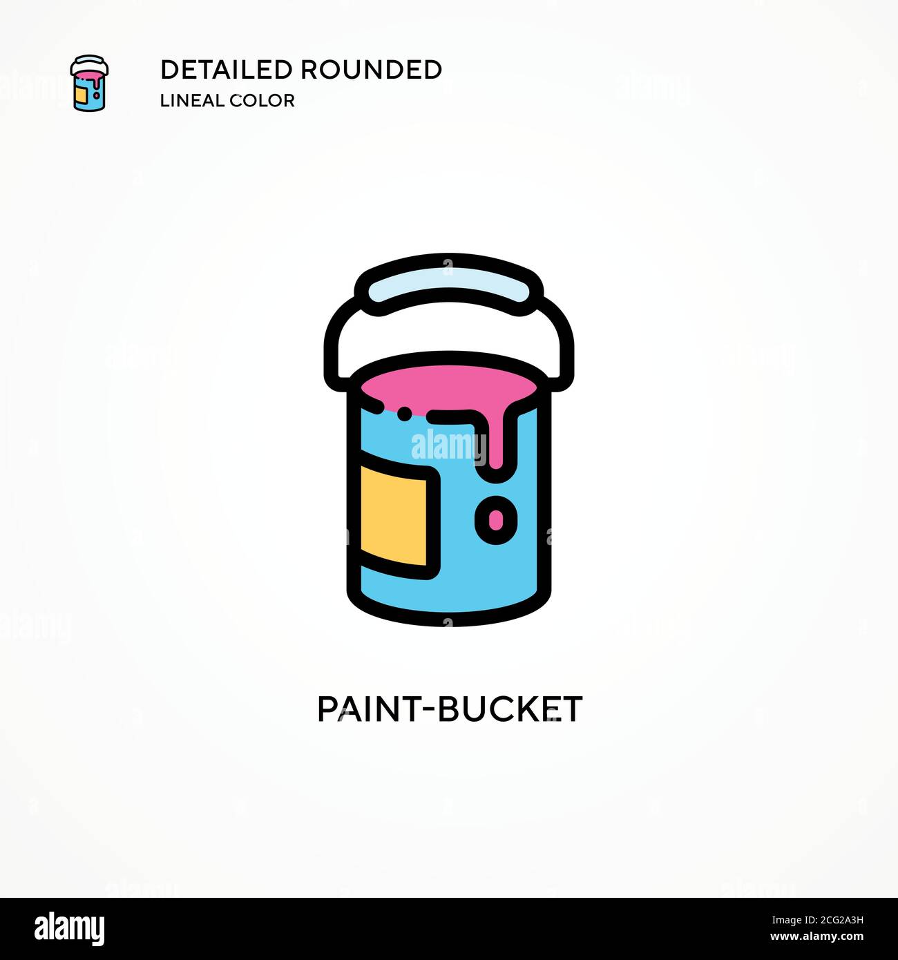 Paintbucket vector icon. Modern vector illustration concepts. Easy to