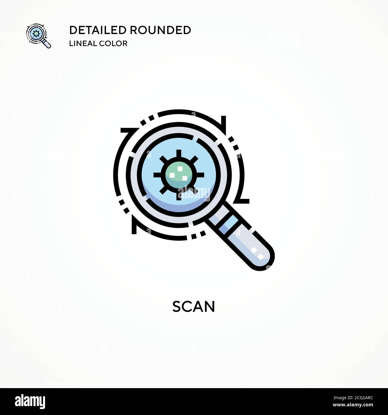 Scan vector icon. Modern vector illustration concepts. Easy to edit and ...