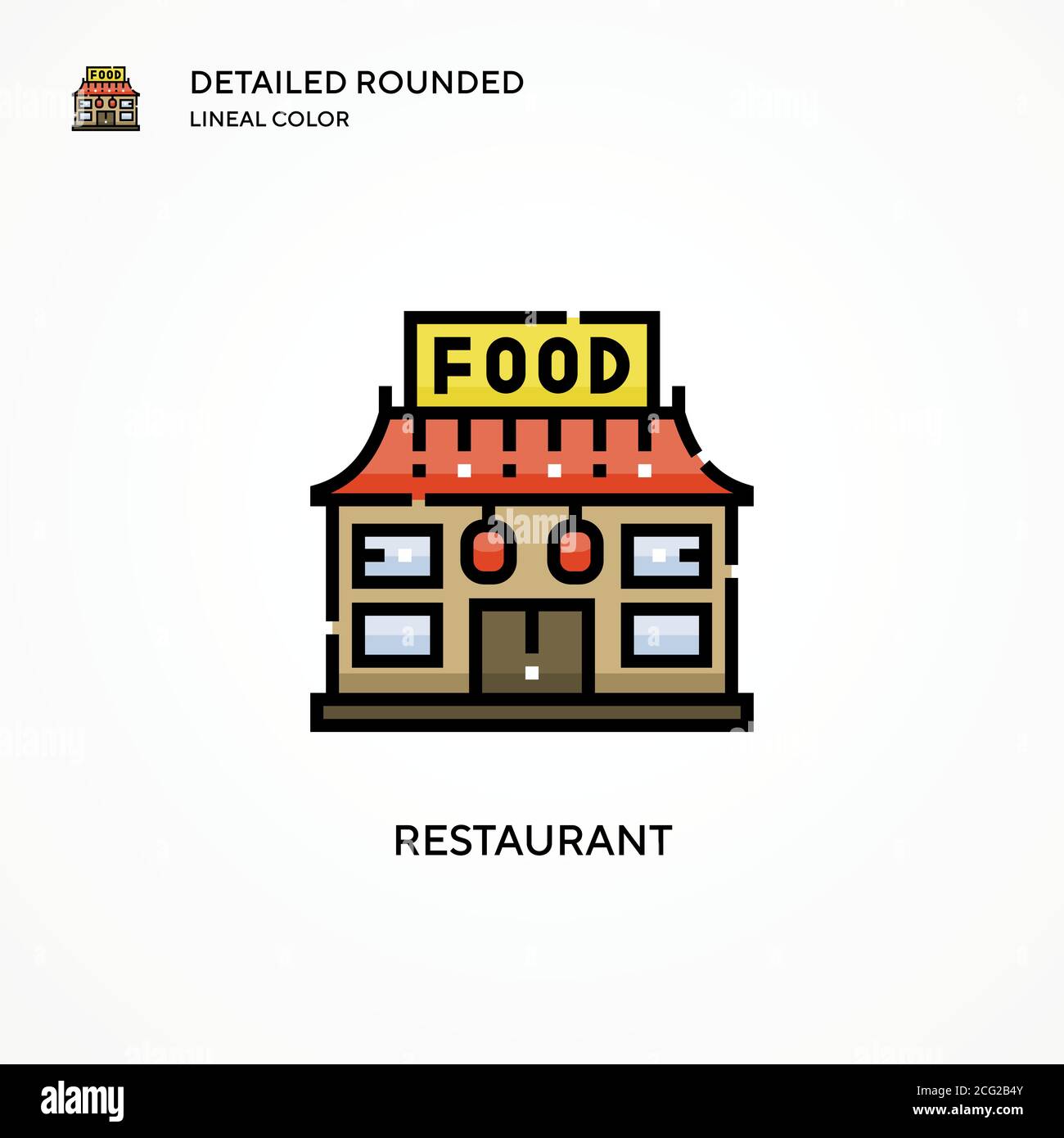 Restaurant vector icon. Modern vector illustration concepts. Easy to ...