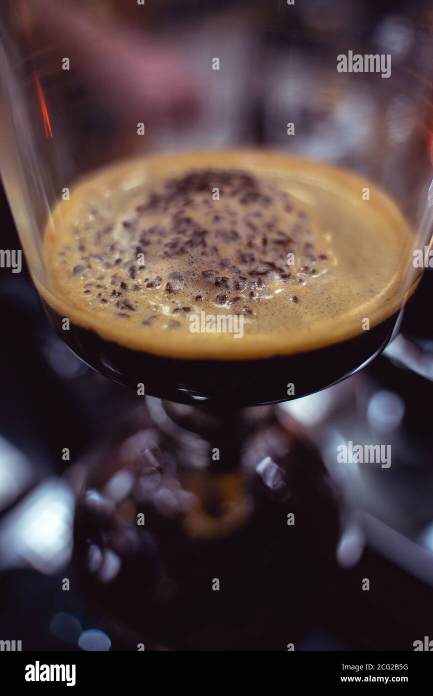 Coffee syphon, specialty brew alternative method Stock Photo Alamy
