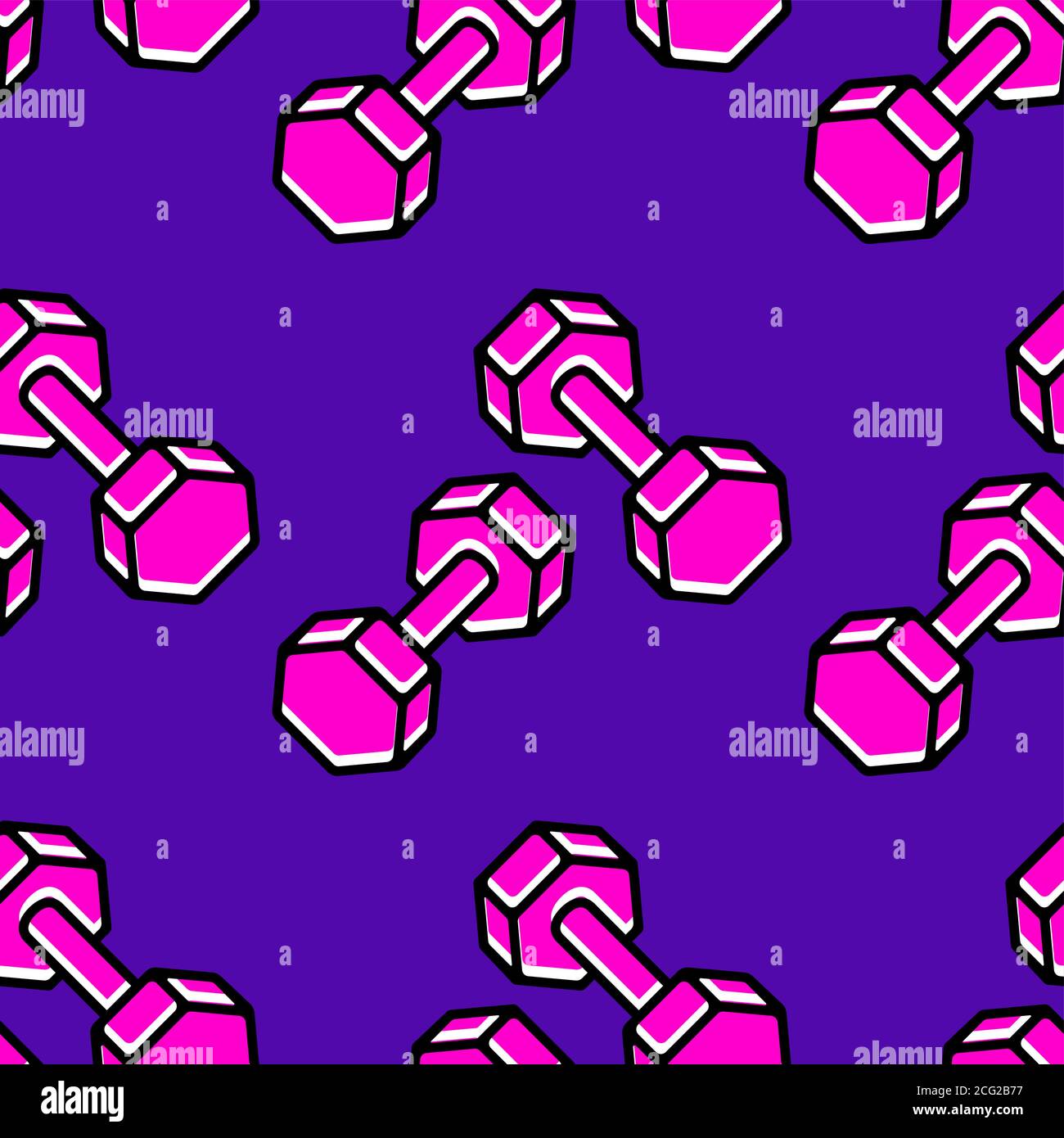 Pattern On Dumbells Dumbbell seamless pattern black hi-res stock photography and images - Alamy