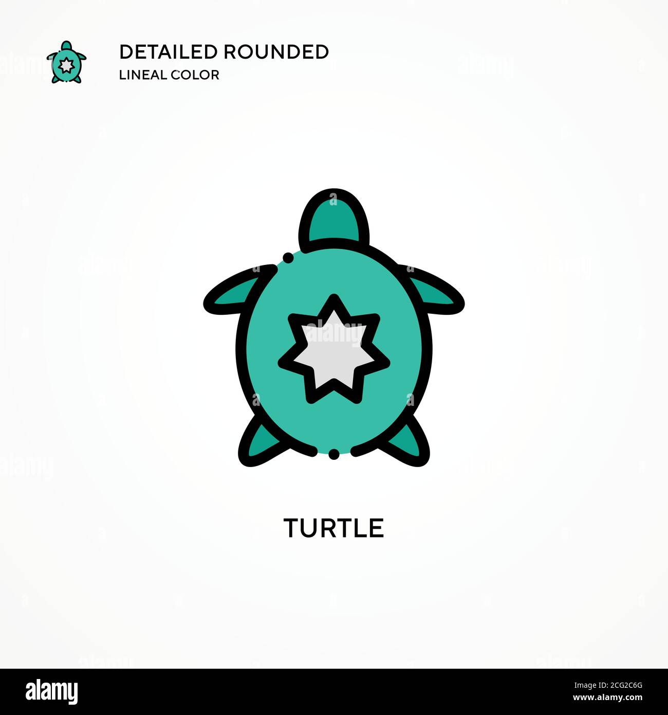 Turtle vector icon. Modern vector illustration concepts. Easy to edit ...