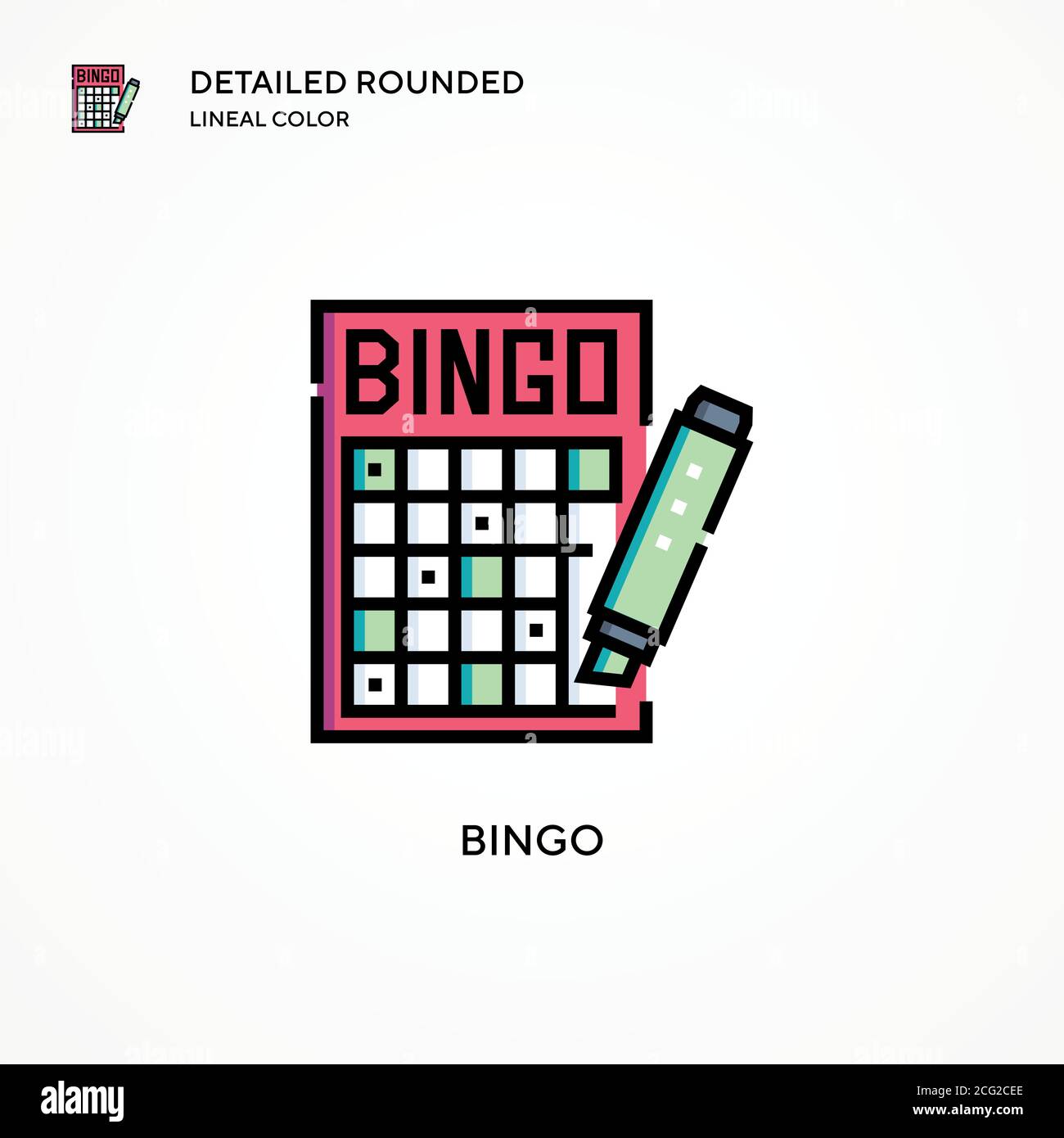Bingo vector icon. Modern vector illustration concepts. Easy to edit ...