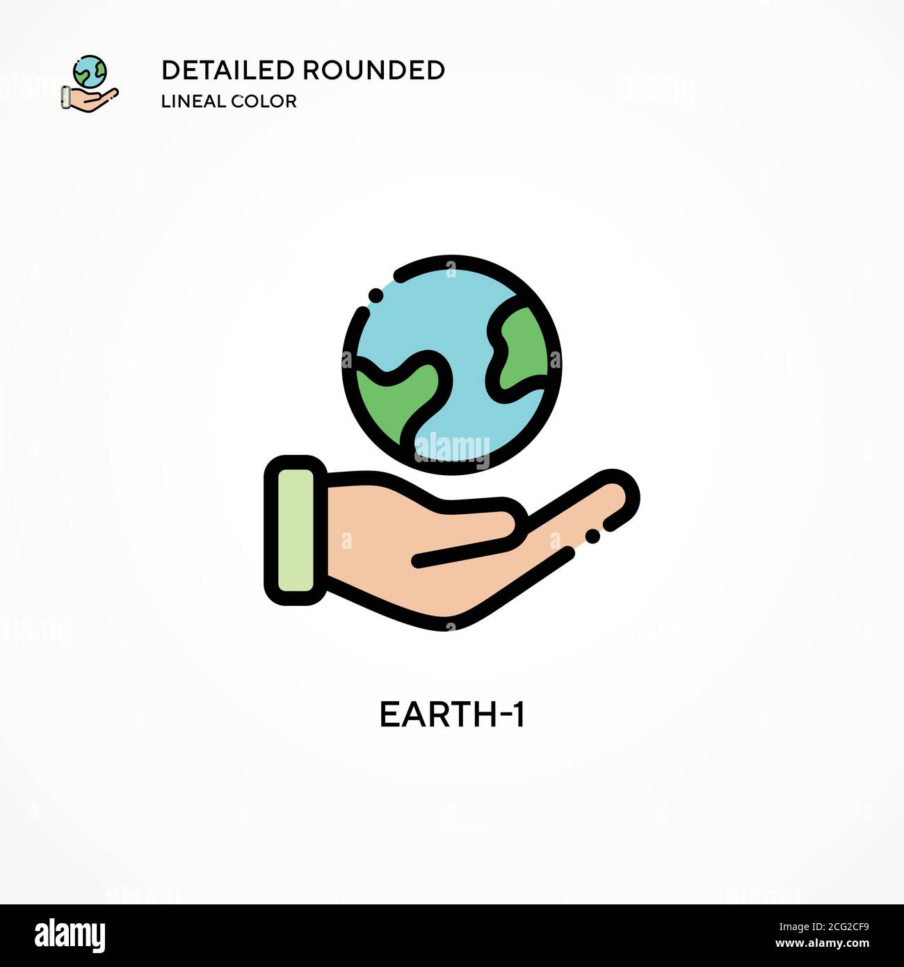 Earth-1 vector icon. Modern vector illustration concepts. Easy to edit ...