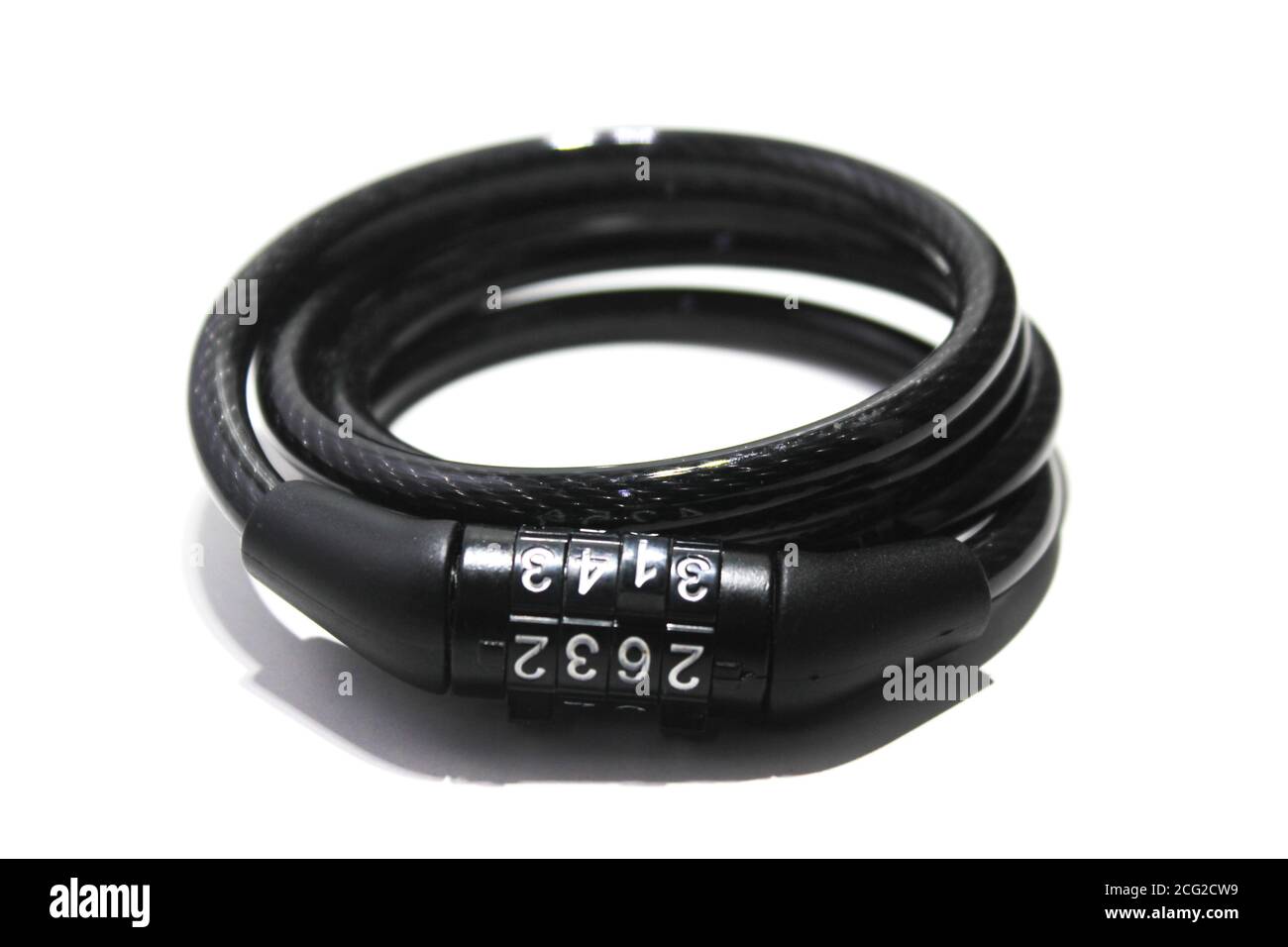 A picture of bicycle tire lock with white background Stock Photo Alamy