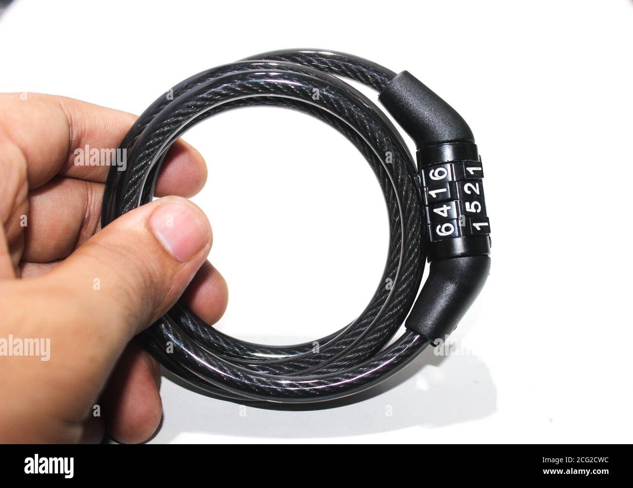 A picture of bicycle tire lock with white background Stock Photo Alamy
