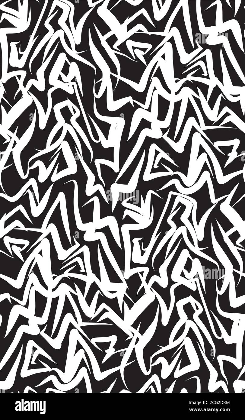 Abstract background seamless pattern , vector illustration . Free hand ...