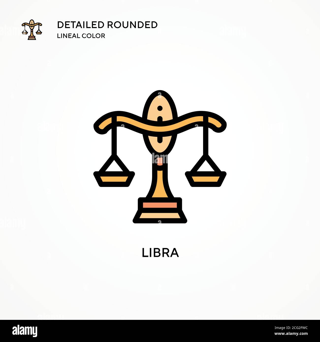 Libra vector icon. Modern vector illustration concepts. Easy to edit ...