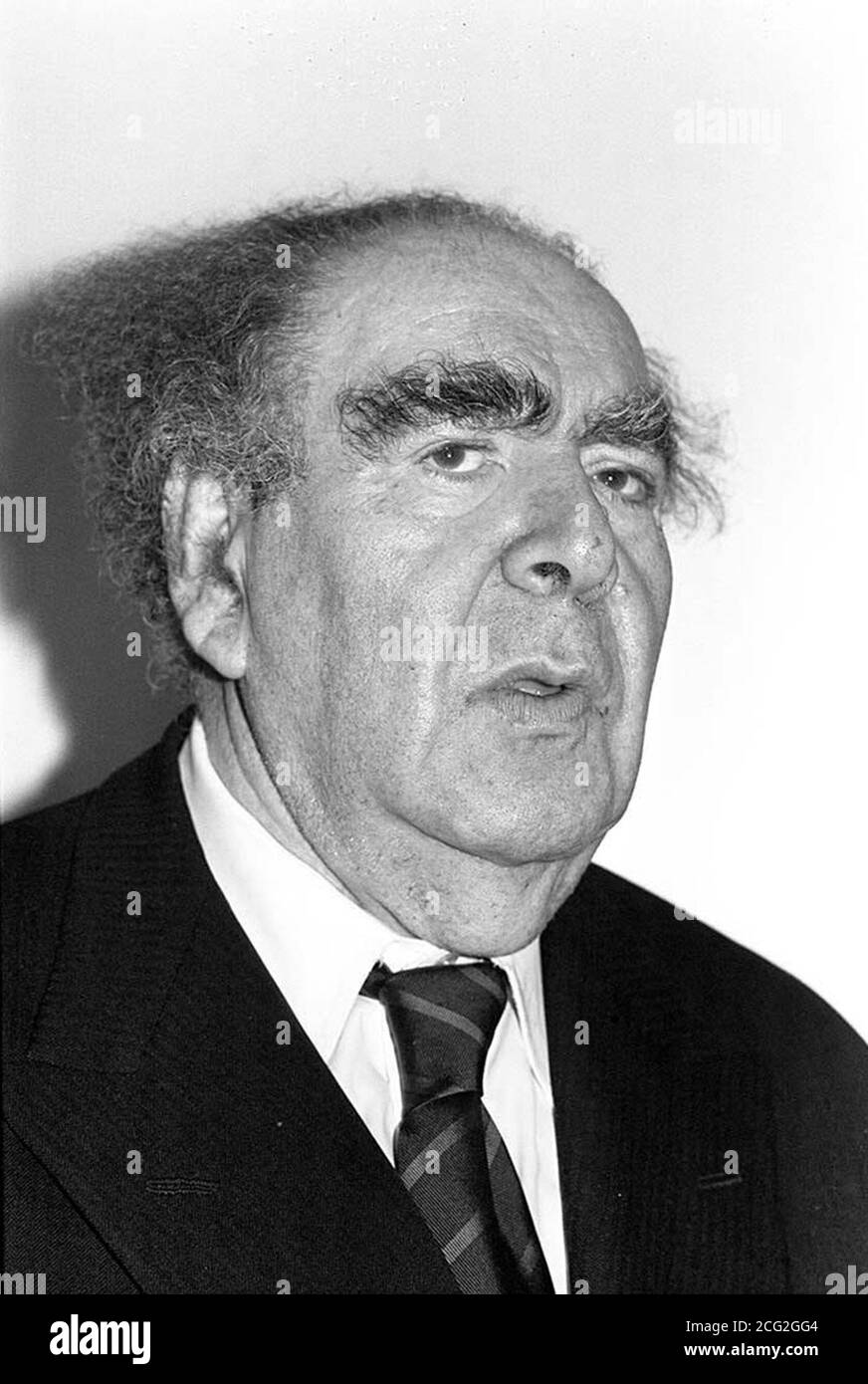 PAP 5. 13/5/95. LONDON. Library filer dated  1981 of Lord Goodman, the Labour peer and former key adviser  to Harold Wilson, who died last night at a nursing home in Highgate, London, aged 81.  See PA story DEATH Goodman. PA. (Black and white only) Stock Photo