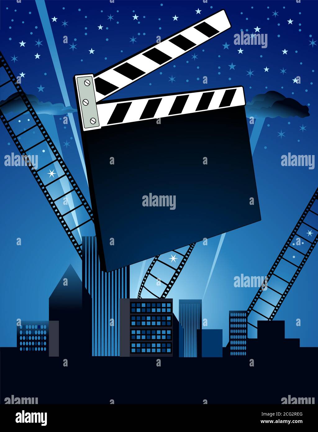 Cinema movie film festival, vector illustration Stock Vector