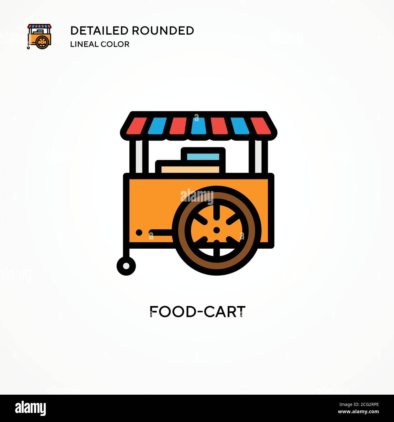 Foodcart vector icon. Modern vector illustration concepts. Easy to