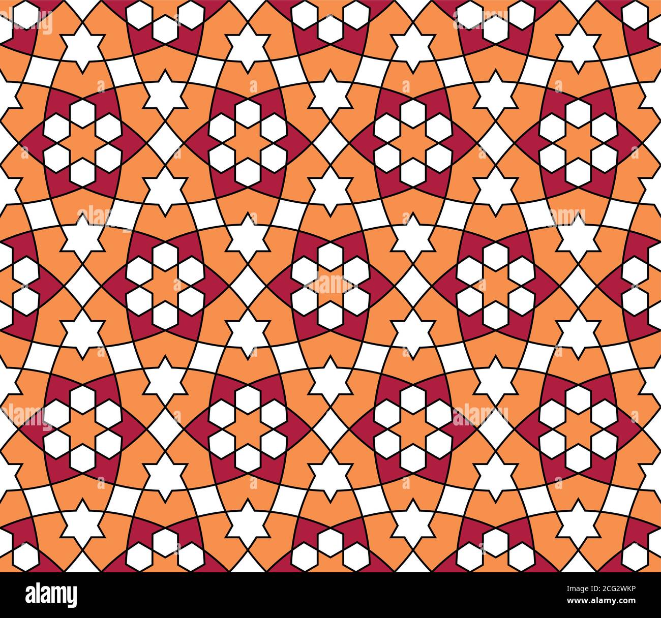 Seamless geometric ornament based on traditional arabic art..Great design for fabric,textile,cover,wrapping paper,background.Thin lines. Stock Vector