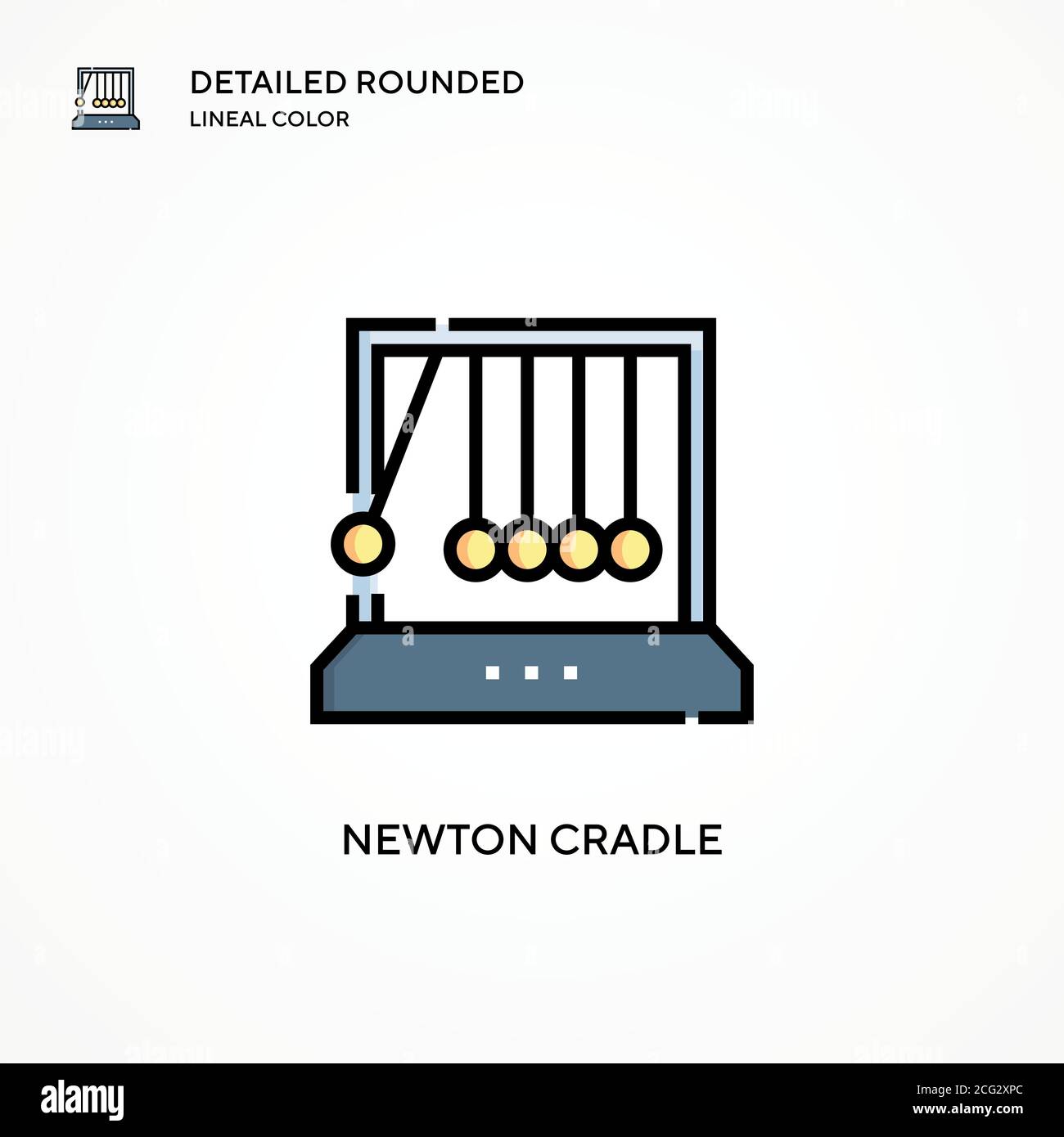 Newton cradle vector icon. Modern vector illustration concepts. Easy to ...