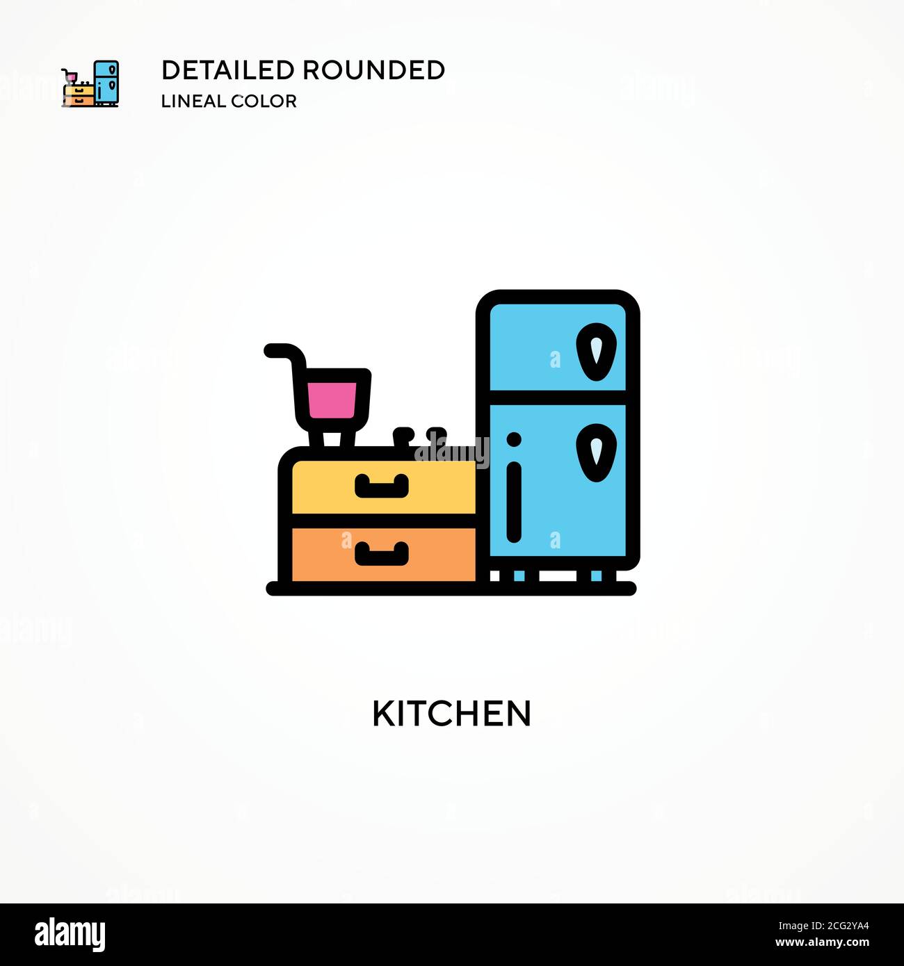 Kitchen vector icon. Modern vector illustration concepts. Easy to edit ...