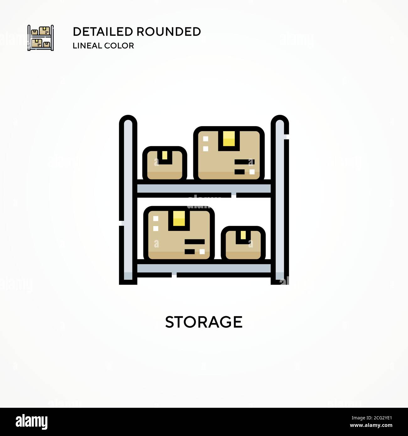 Storage vector icon. Modern vector illustration concepts. Easy to edit ...