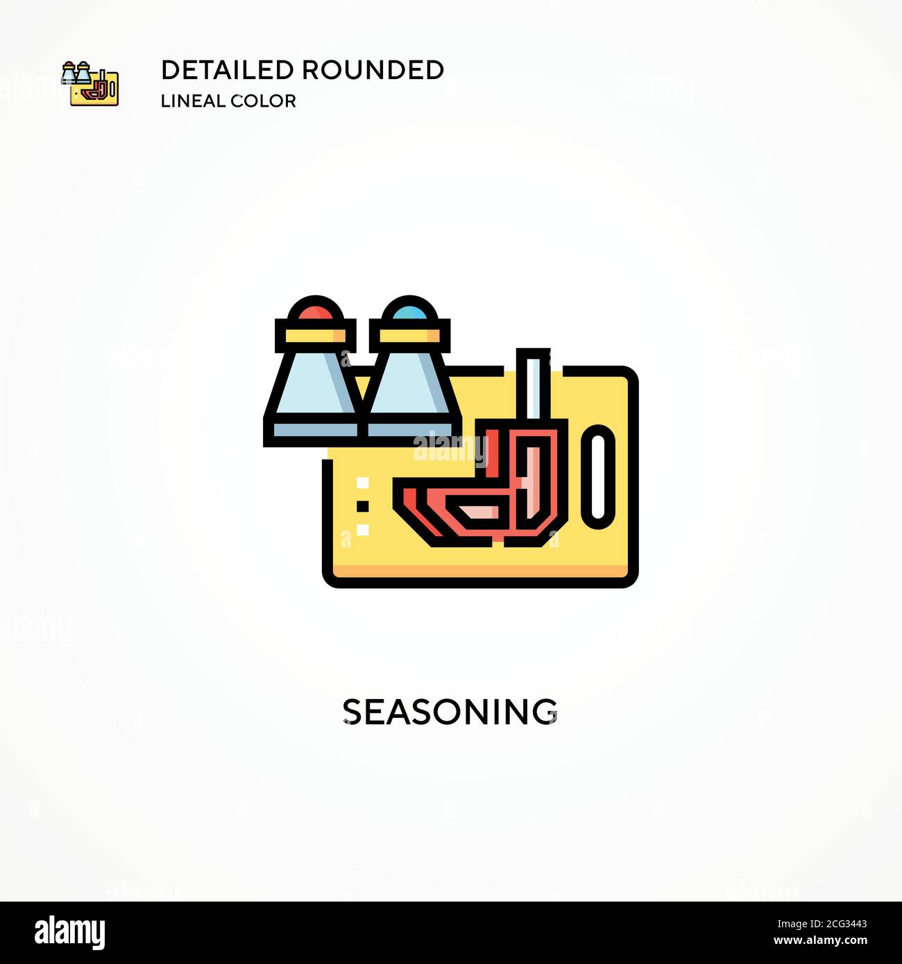 Seasoning vector icon. Modern vector illustration concepts. Easy to ...