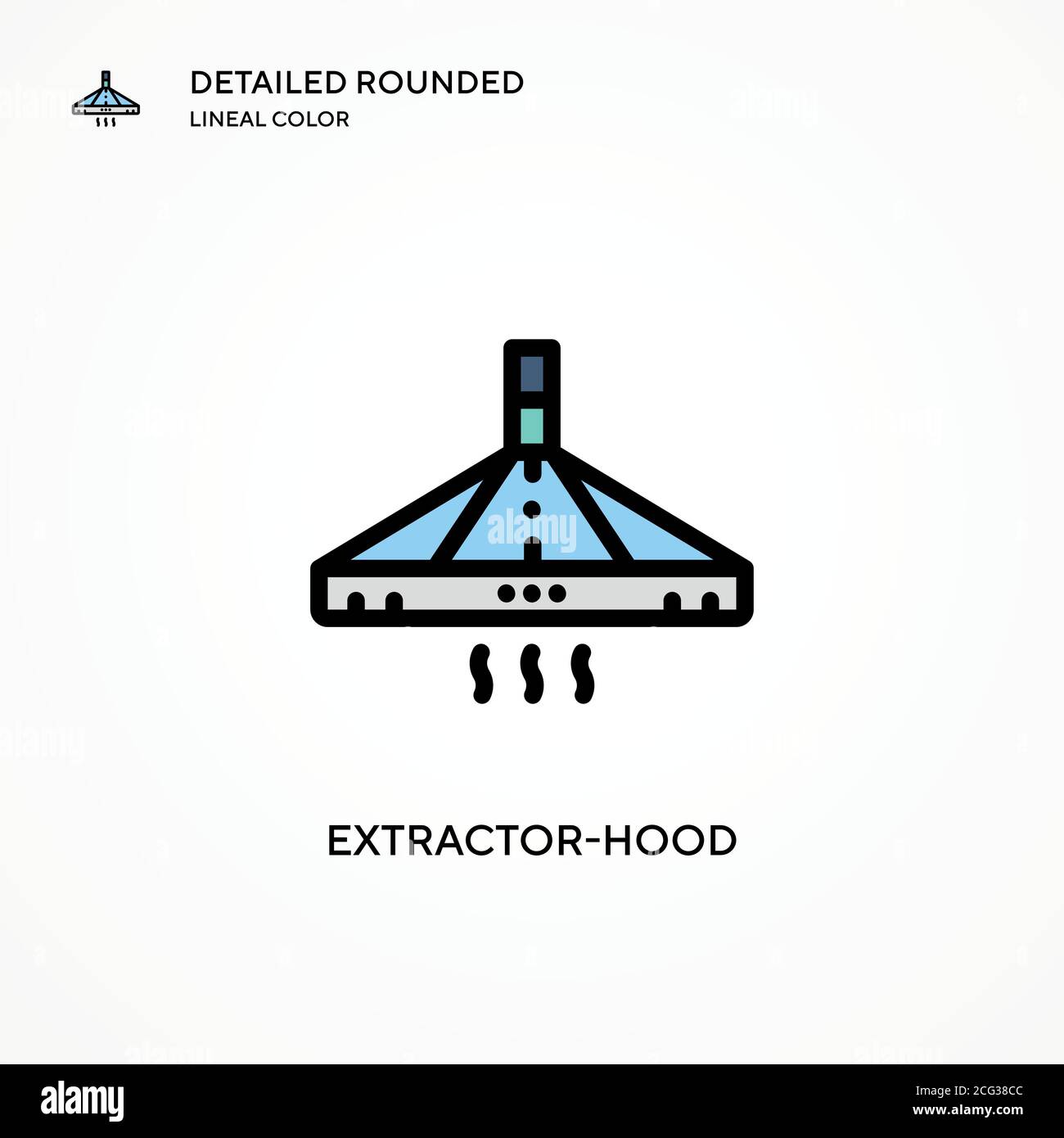 Extractor-hood vector icon. Modern vector illustration concepts. Easy ...