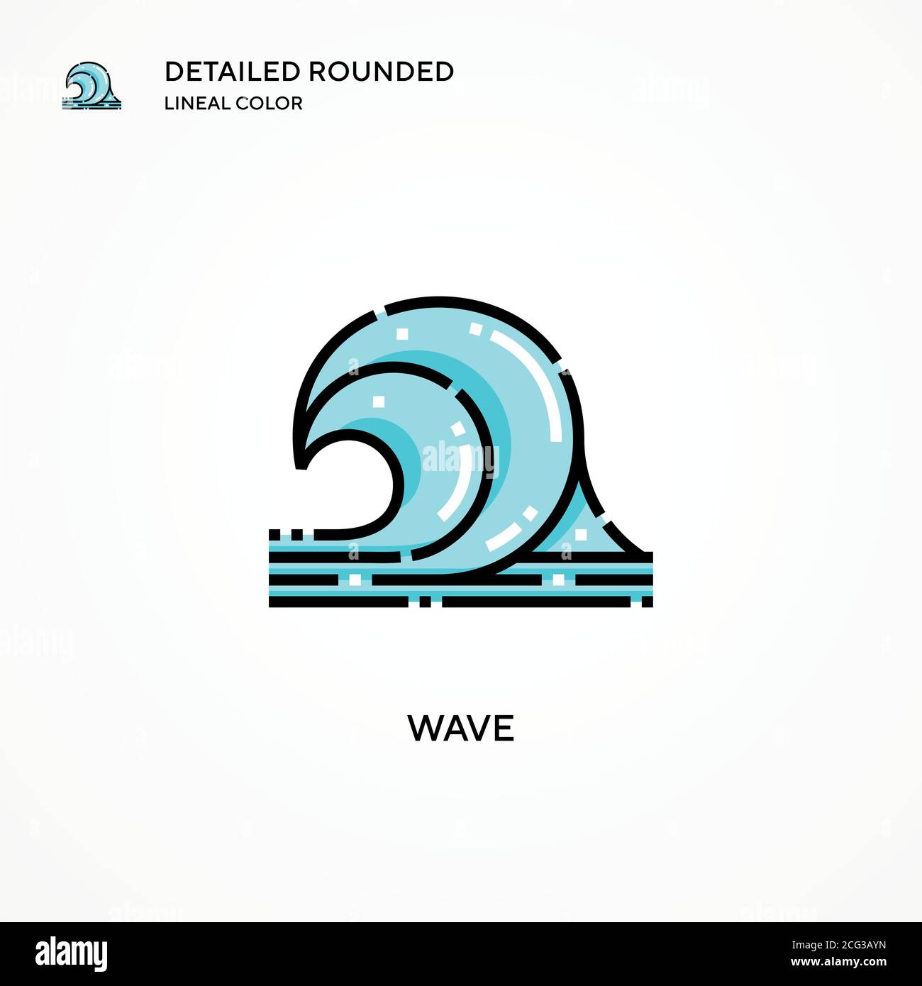 Wave vector icon. Modern vector illustration concepts. Easy to edit and ...