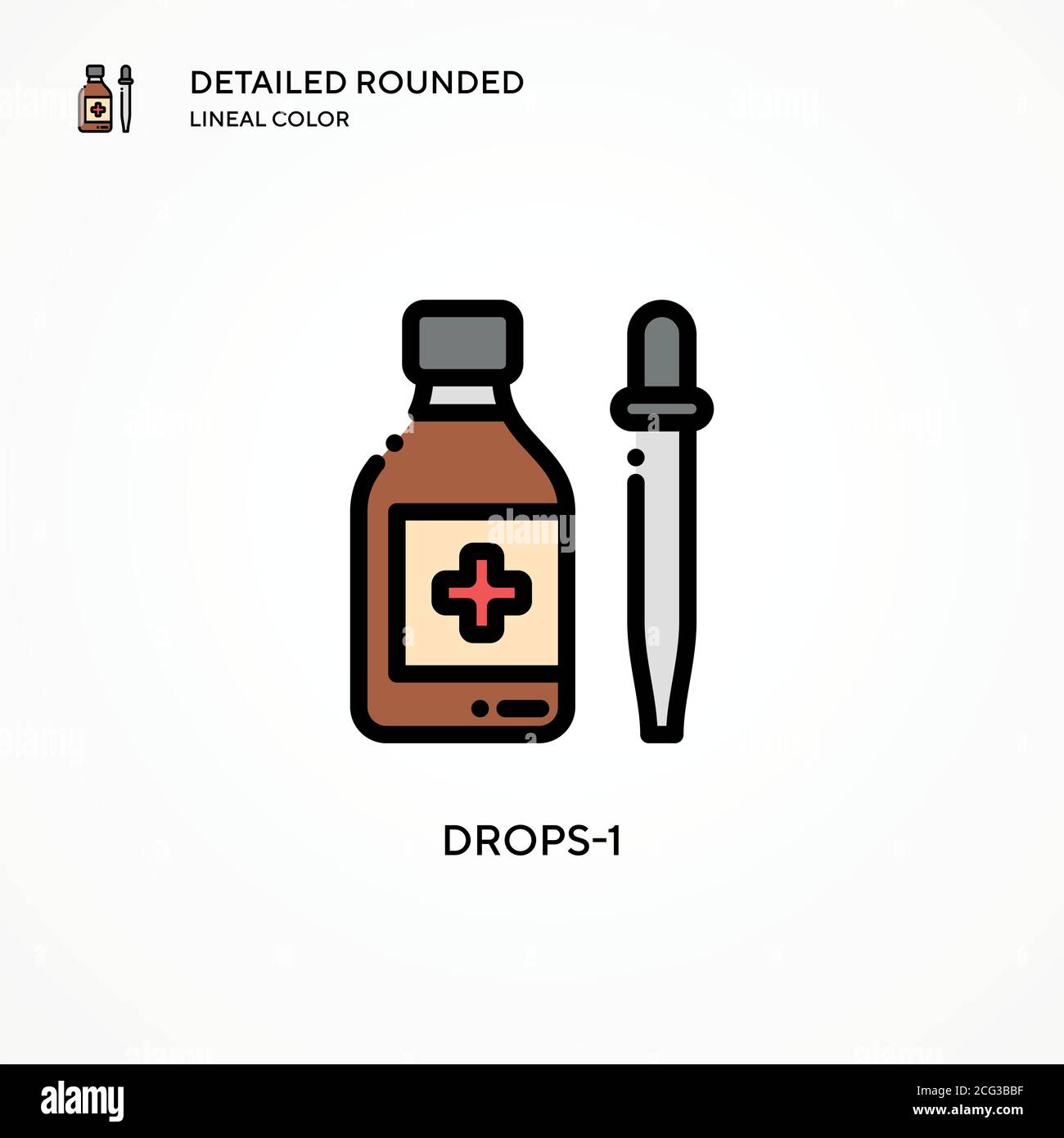 Drops-1 vector icon. Modern vector illustration concepts. Easy to edit ...