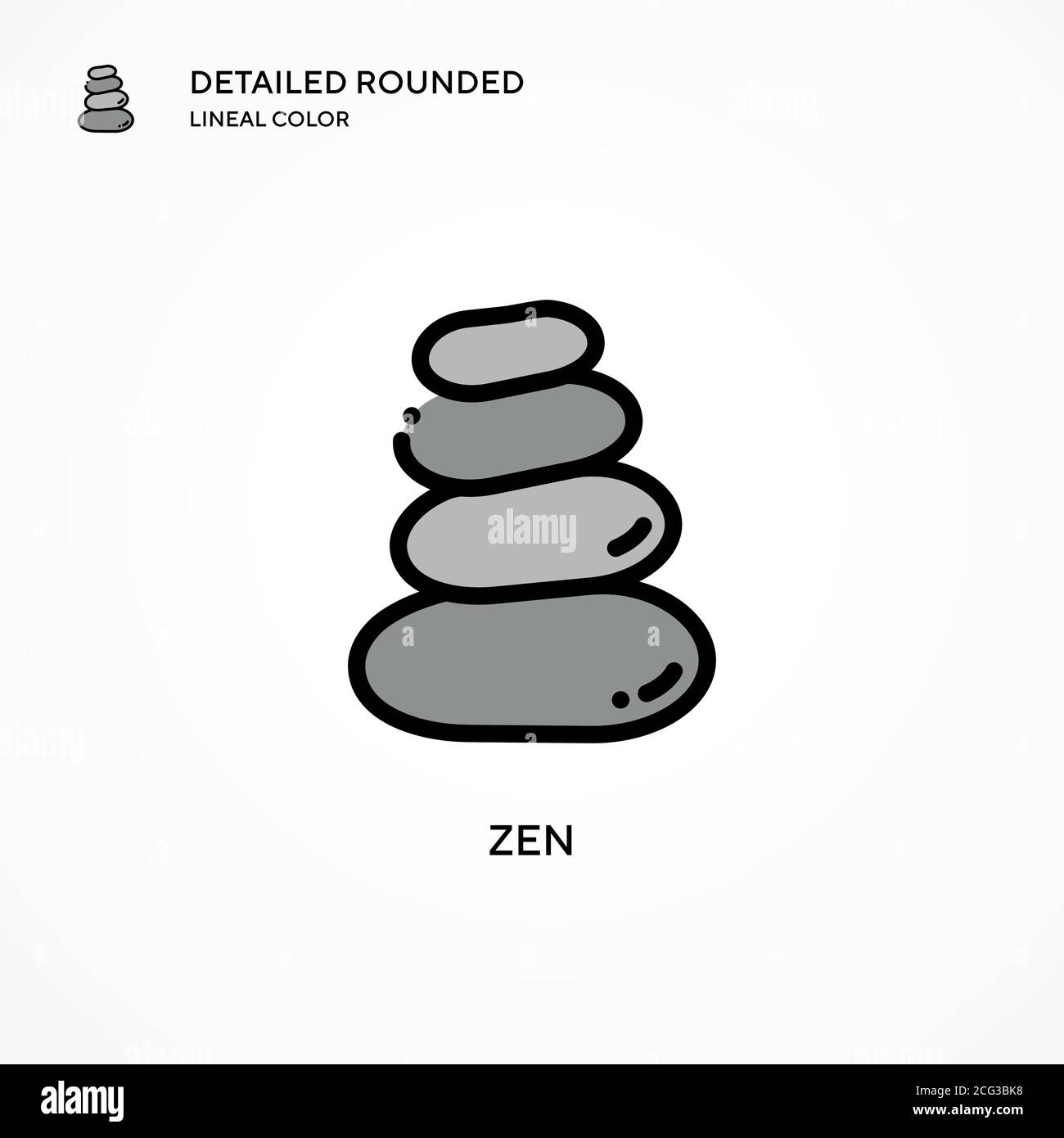 Zen vector icon. Modern vector illustration concepts. Easy to edit and customize. Stock Vector