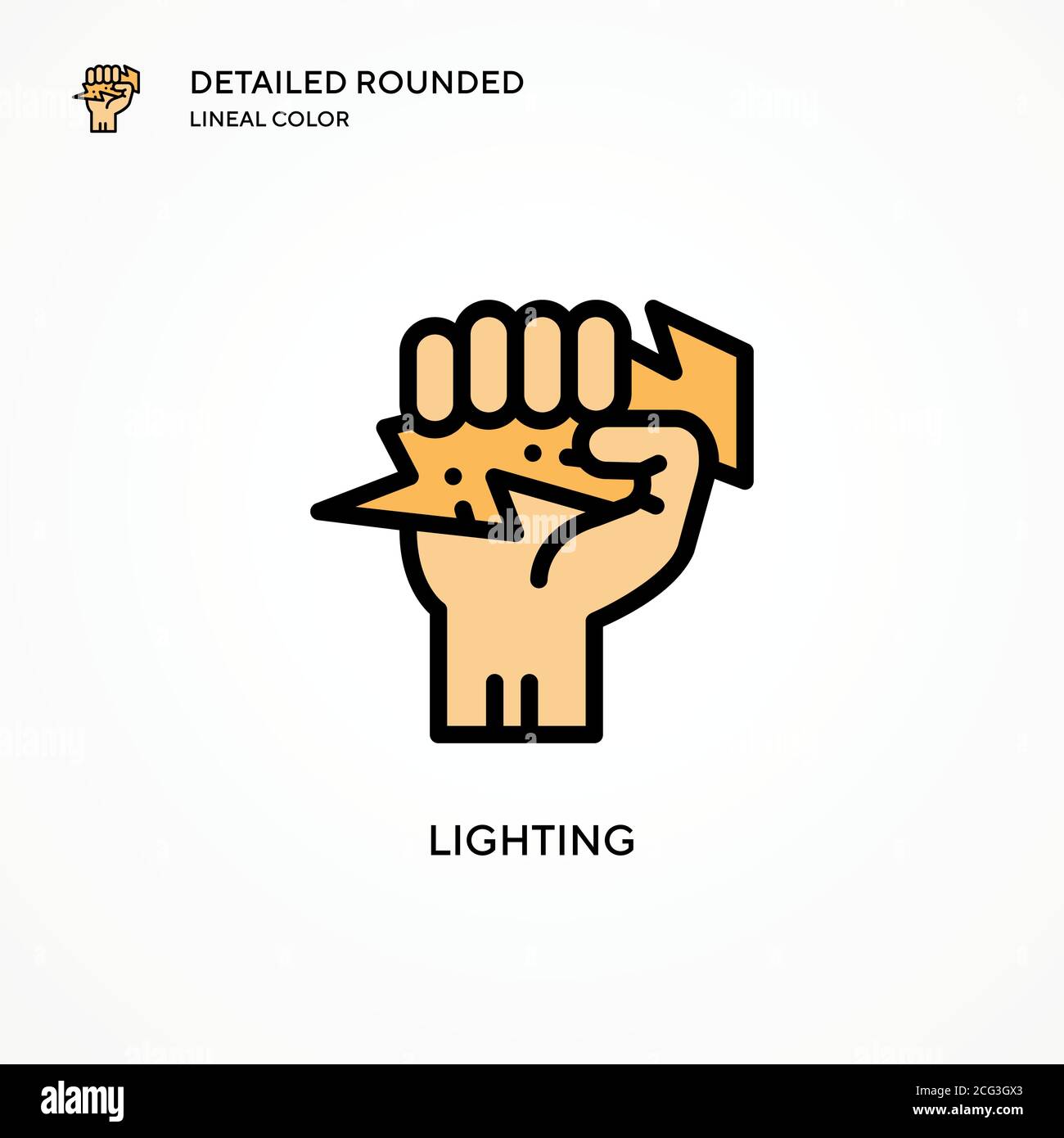 Lighting vector icon. Modern vector illustration concepts. Easy to edit ...