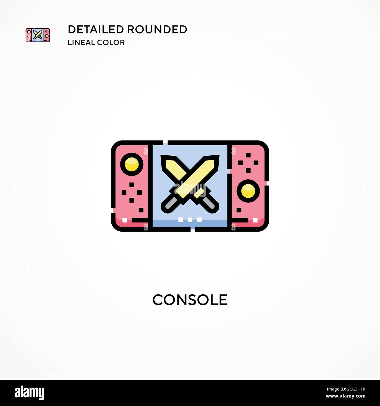 Console vector icon. Modern vector illustration concepts. Easy to edit and customize. Stock Vector