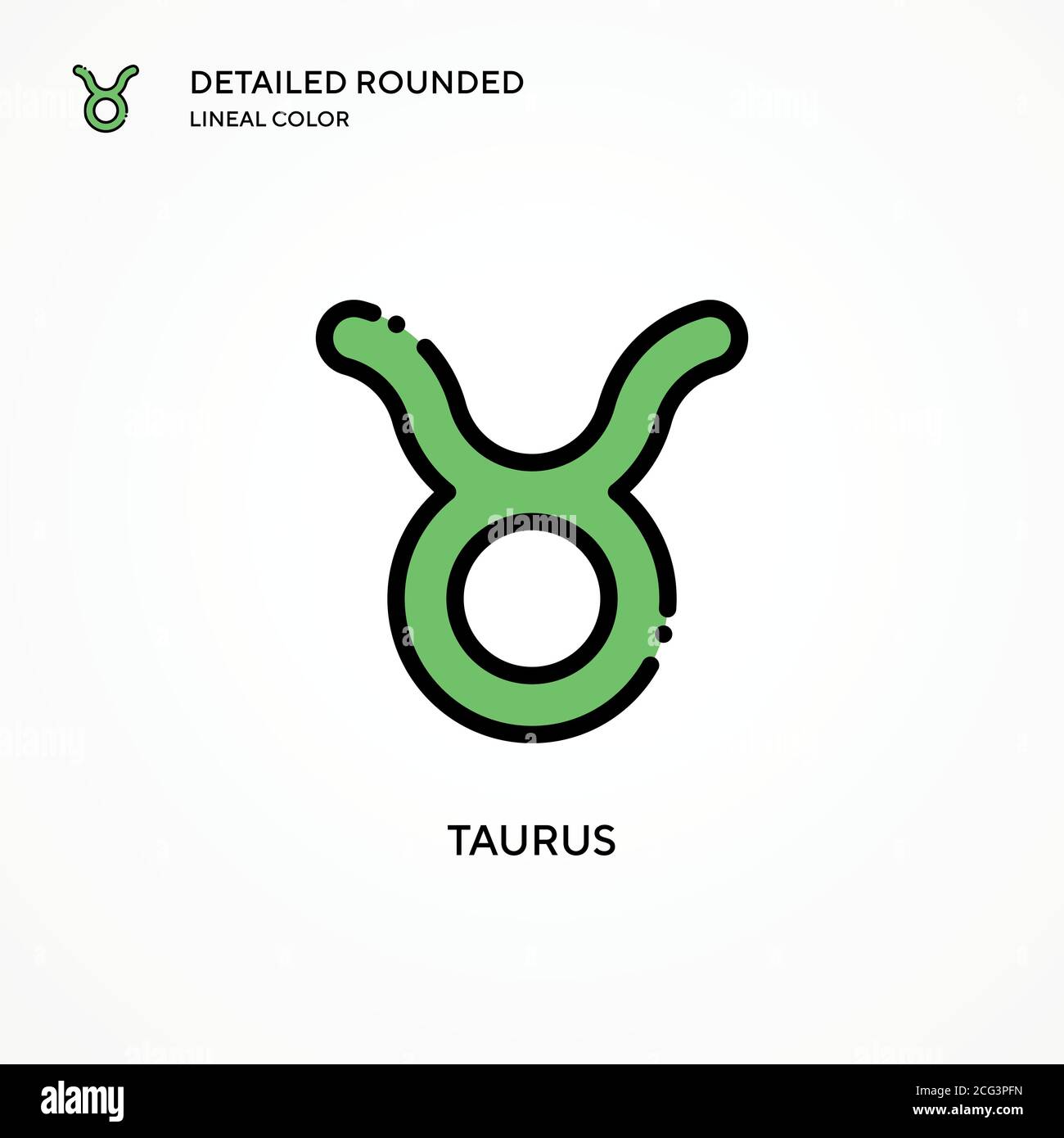 Taurus vector icon. Modern vector illustration concepts. Easy to edit and customize. Stock Vector