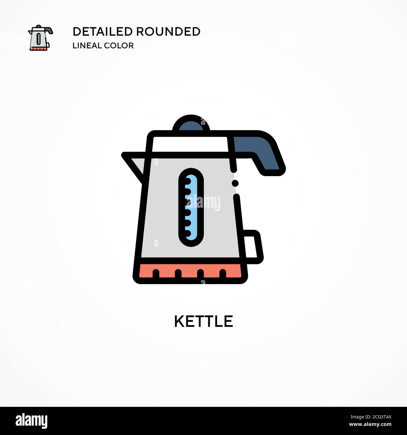 Kettle vector icon. Modern vector illustration concepts. Easy to edit ...