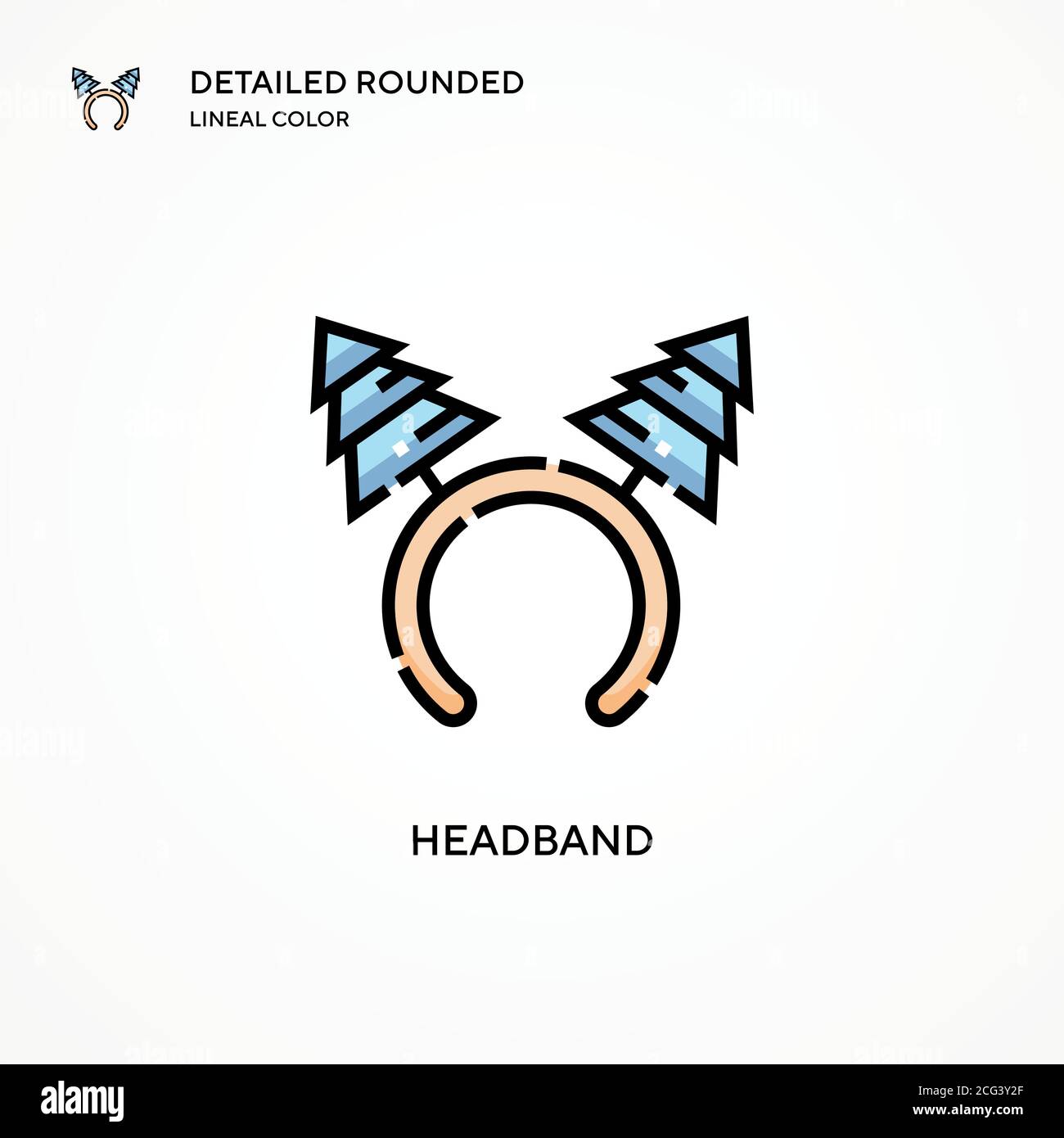 Headband vector icon. Modern vector illustration concepts. Easy to edit