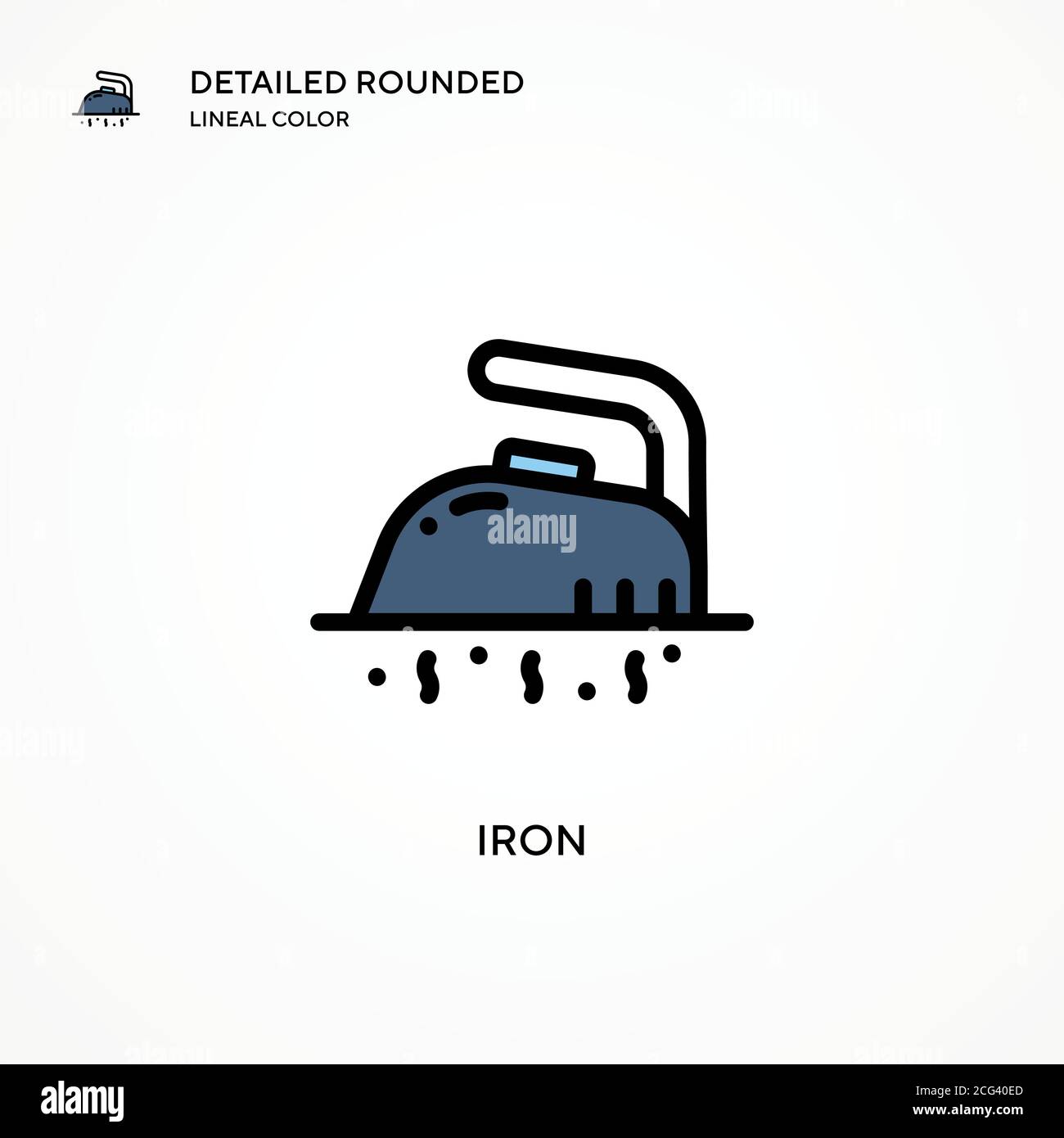 Iron vector icon. Modern vector illustration concepts. Easy to edit and ...
